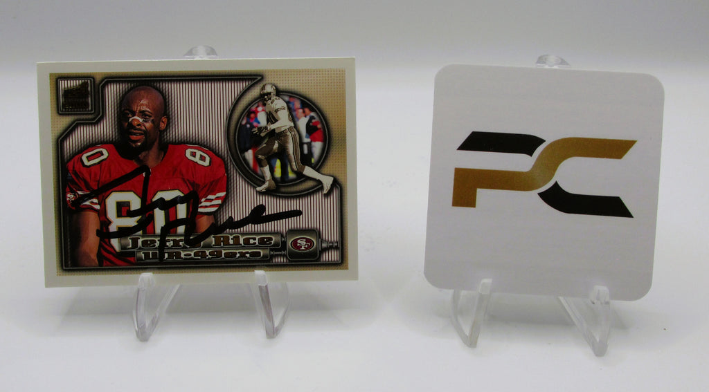 Jerry Rice Signed Card With COA (PC484942) (49ers)