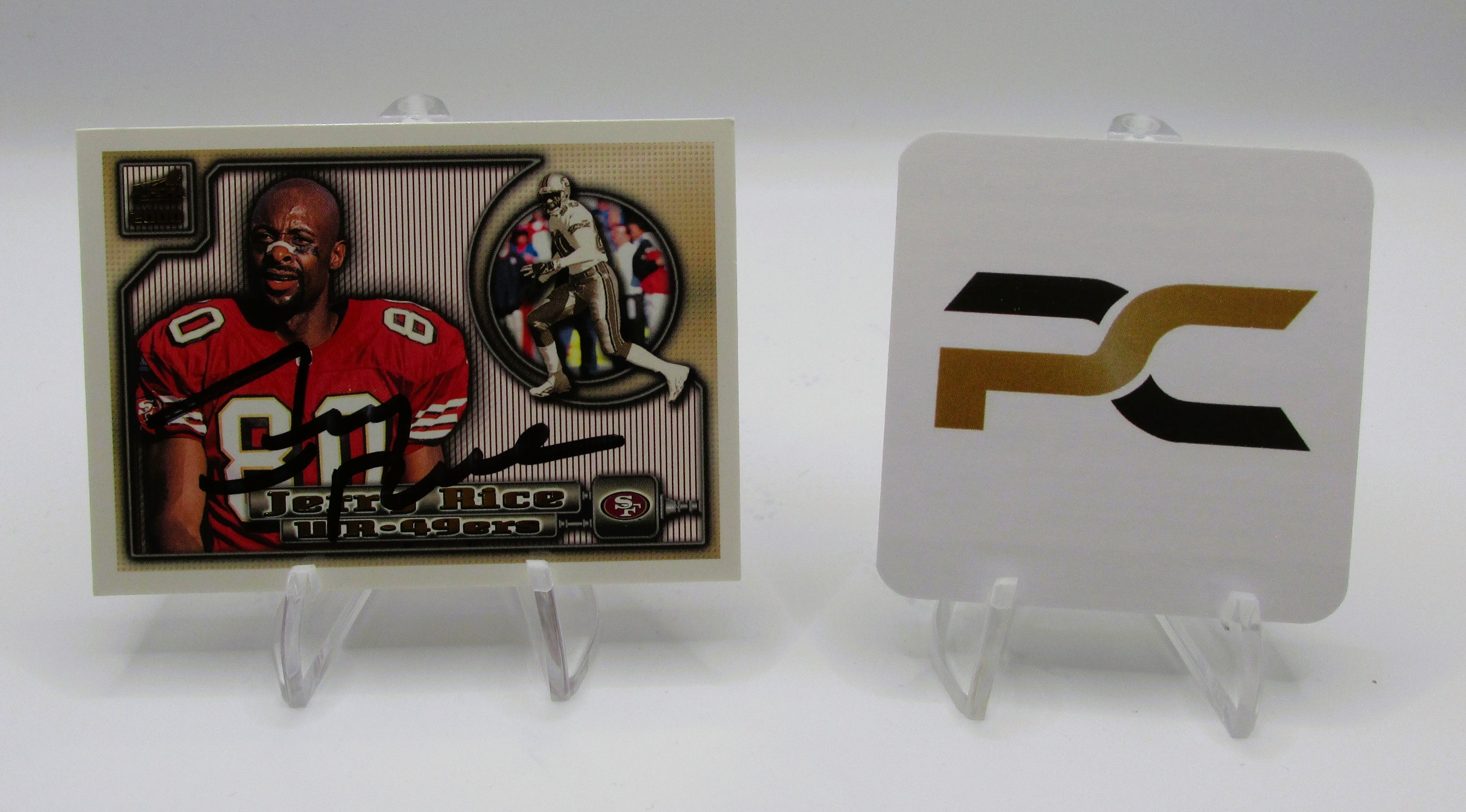 Jerry Rice Signed Card With COA (PC484942) (49ers)