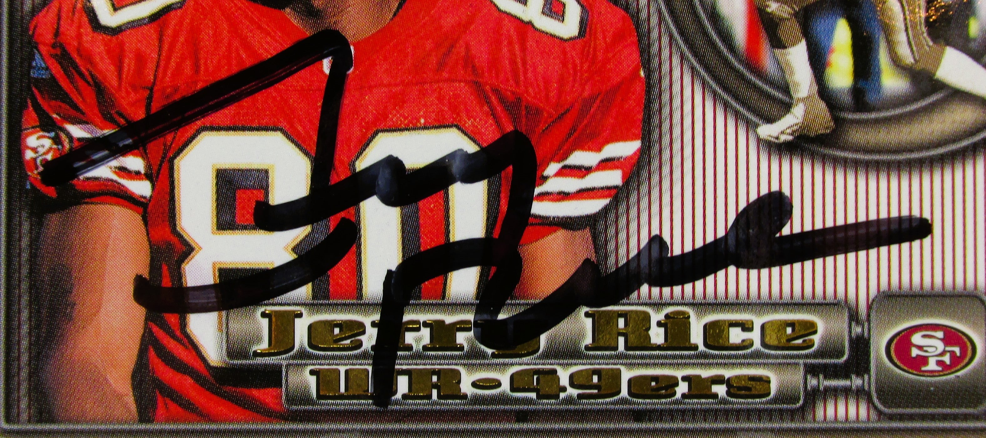 Jerry Rice Signed Card With COA (PC484942) (49ers)