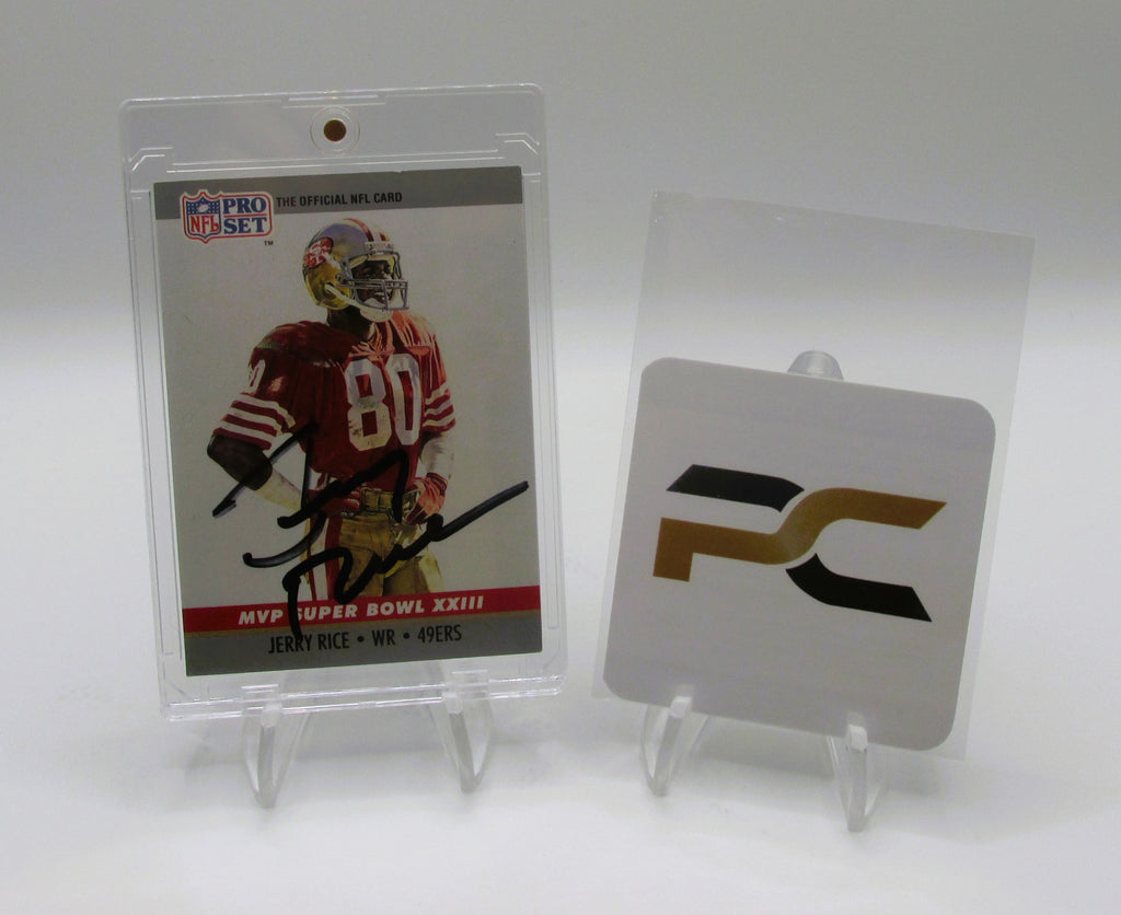 Jerry Rice Signed Card With COA (PC484947) (49ers)