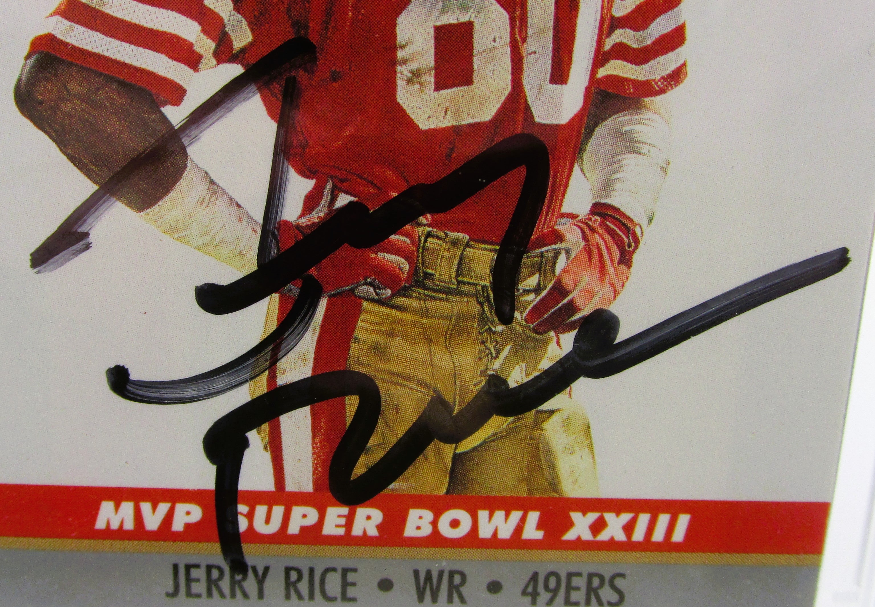 Jerry Rice Signed Card With COA (PC484947) (49ers)