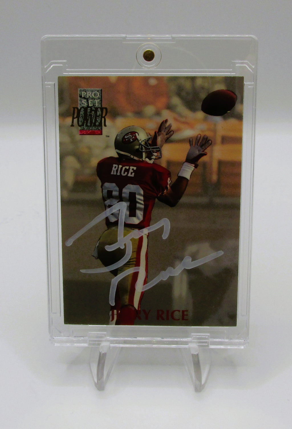 Jerry Rice Signed Card With COA (PC484949) (49ers)