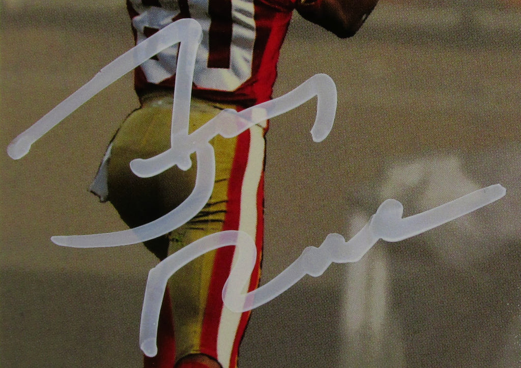 Jerry Rice Signed Card With COA (PC484949) (49ers)