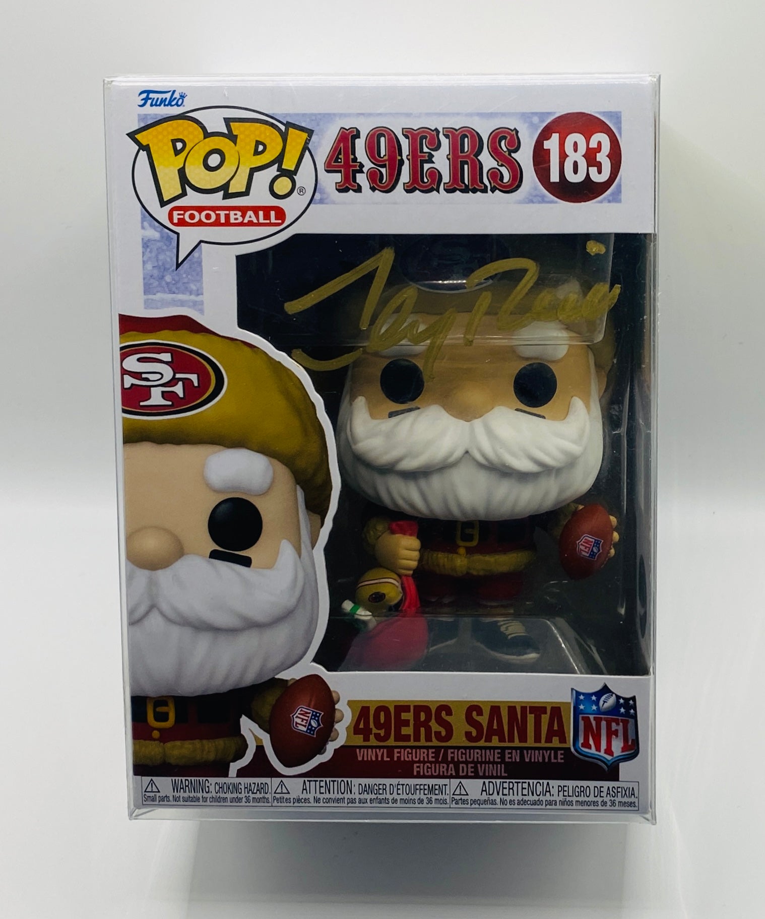 Jerry Rice Signed Funko In Case With COA (130693) (49ers)