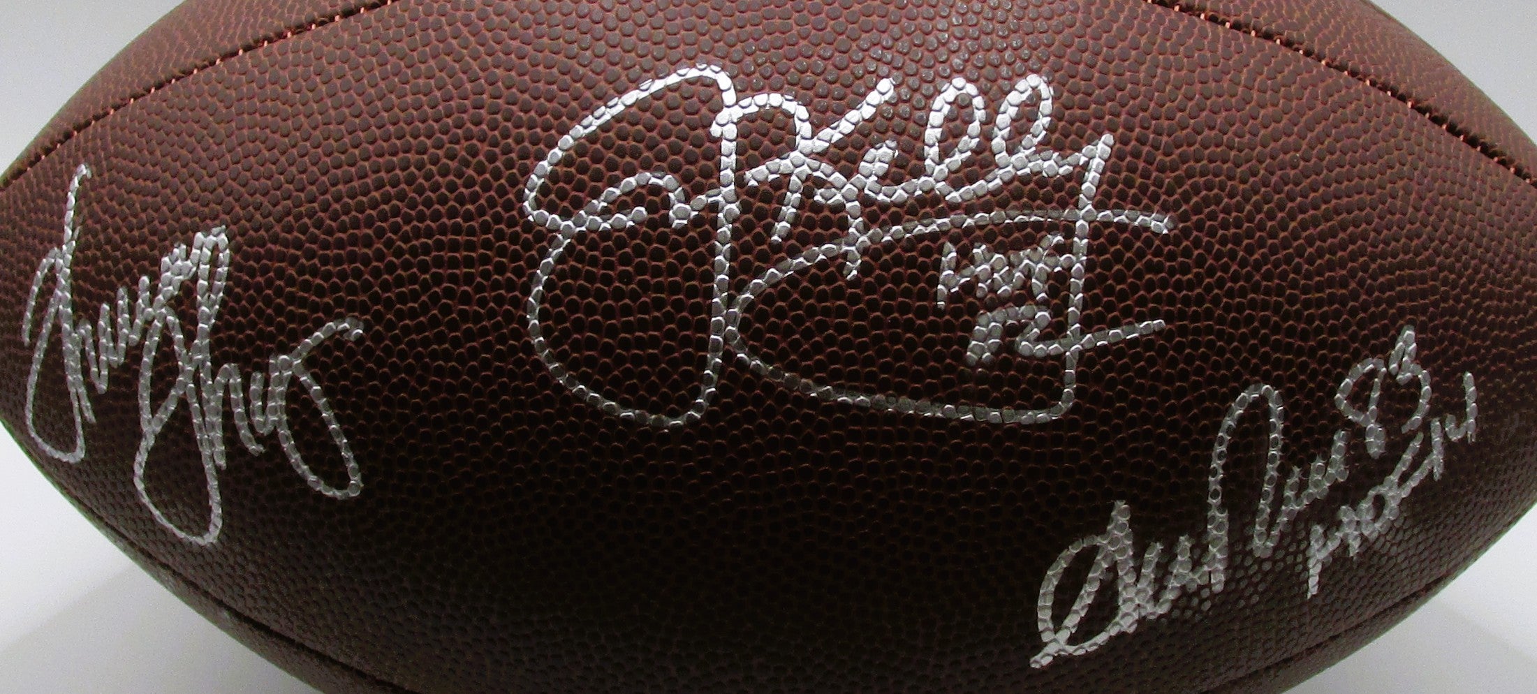 Jim Kelly, Thurman Thomas And Andre Reed Signed Football With COA (Bills)