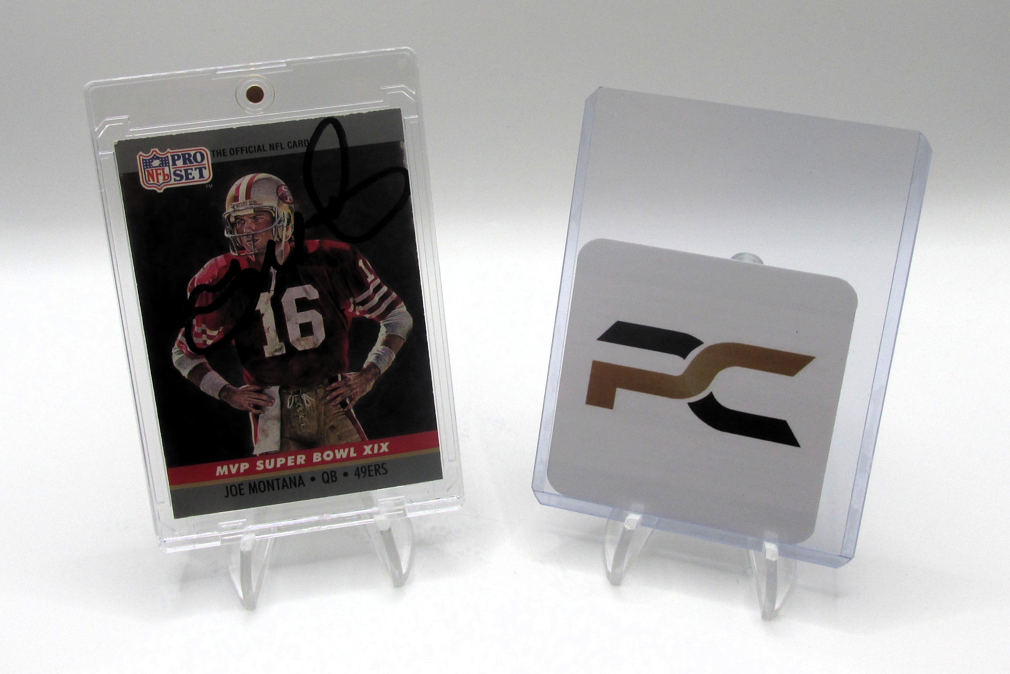 Joe Montana Signed Card With COA (PC484984) (49ers)