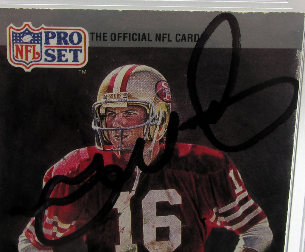 Joe Montana Signed Card With COA (PC484984) (49ers)