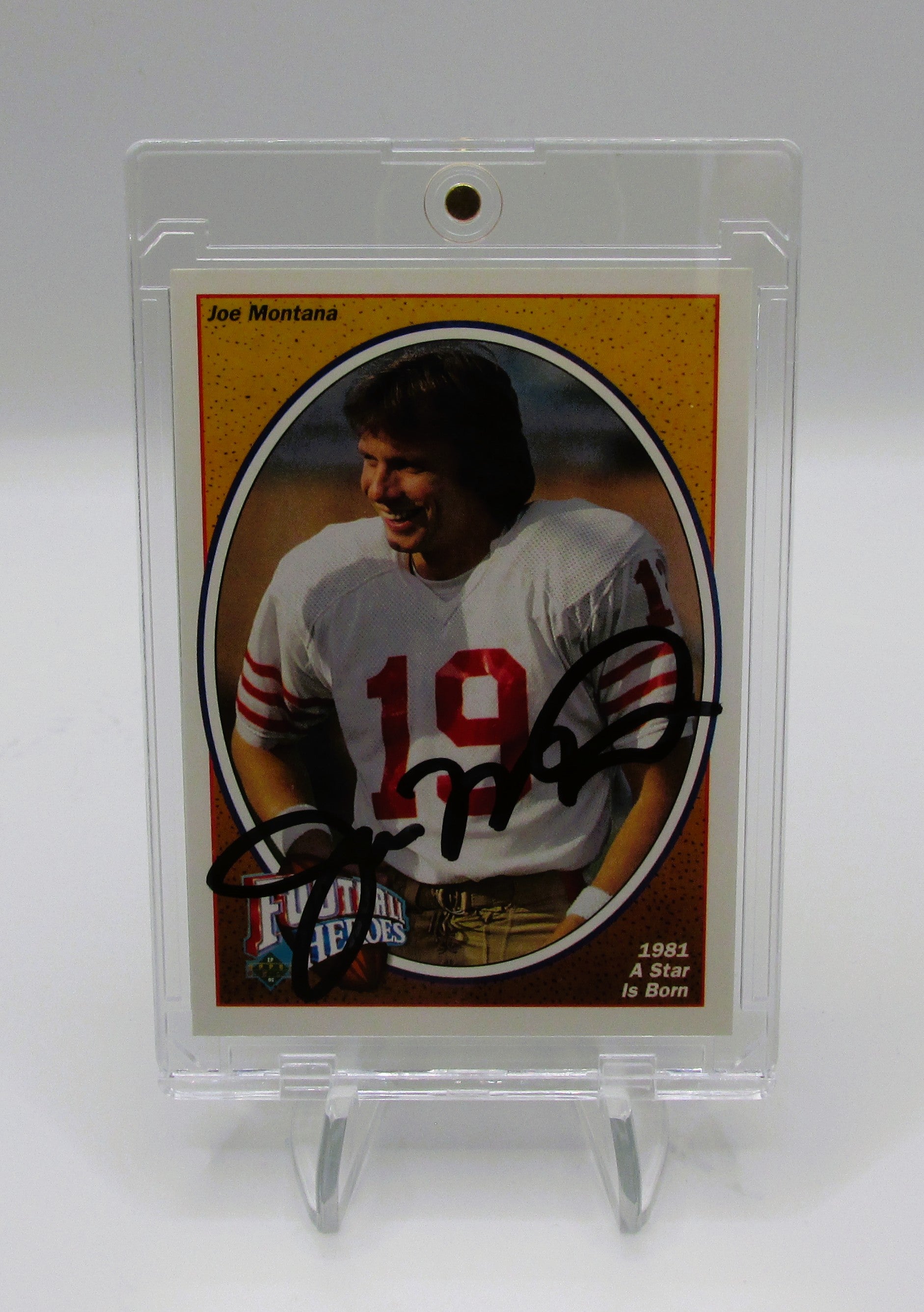 Joe Montana Signed Card With COA (PC484986) (49ers)