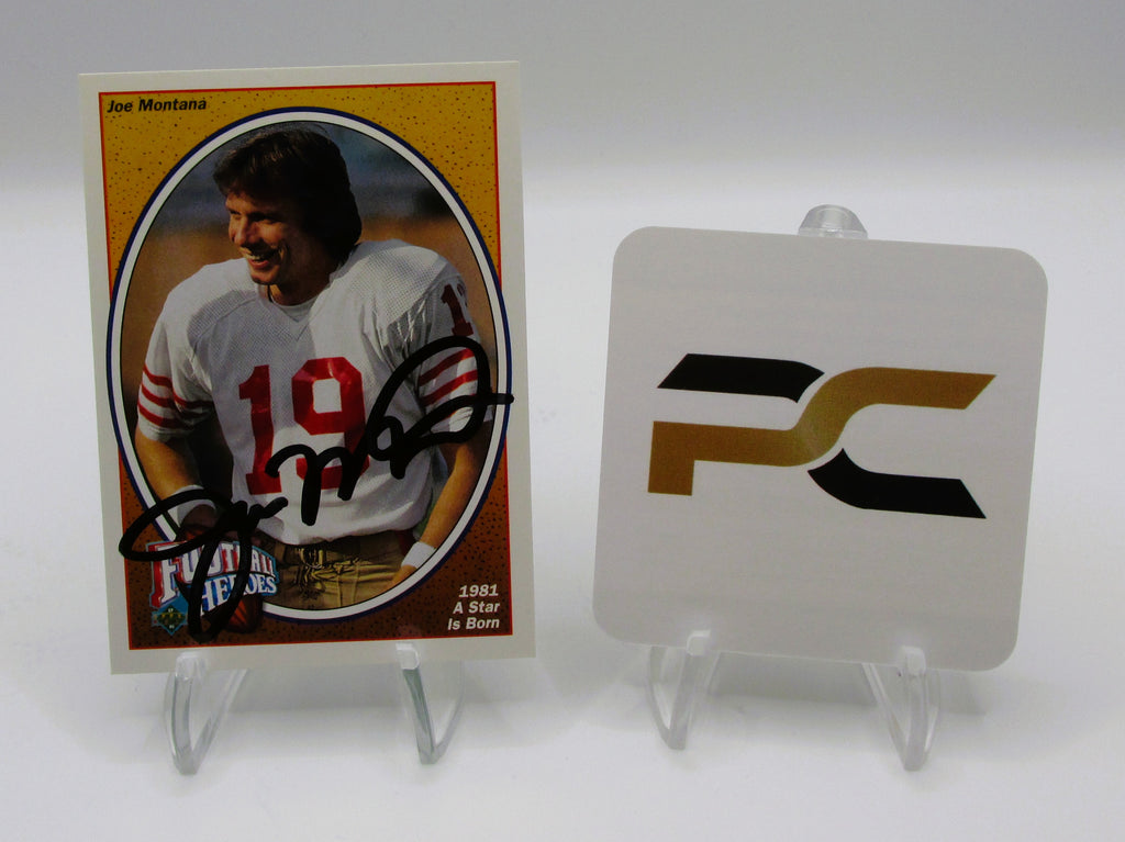 Joe Montana Signed Card With COA (PC484986) (49ers)