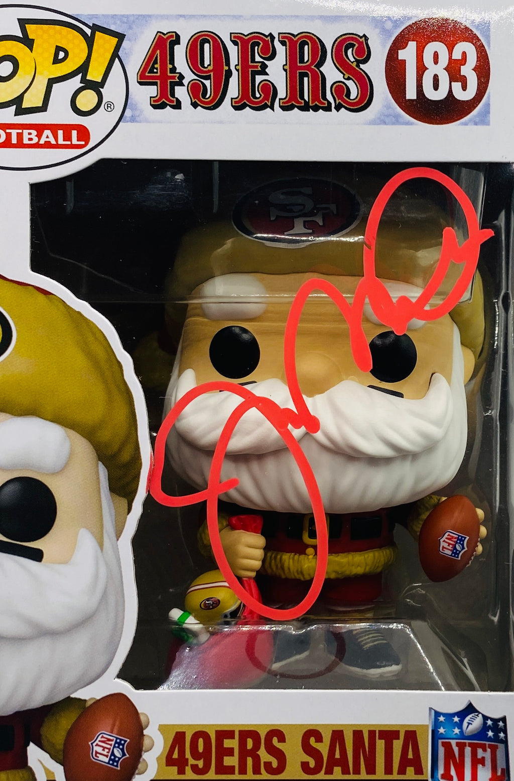 Joe Montana Signed Funko In Case With COA (130717) (49ers)