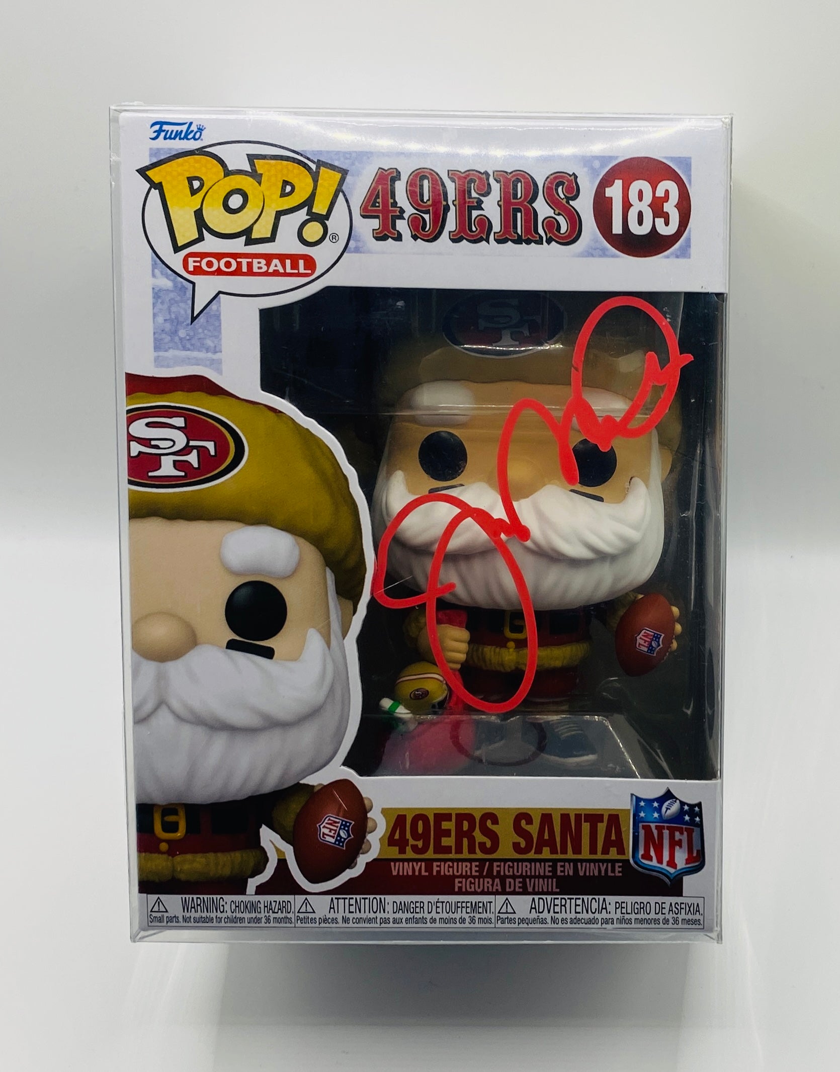 Joe Montana Signed Funko In Case With COA (130717) (49ers)