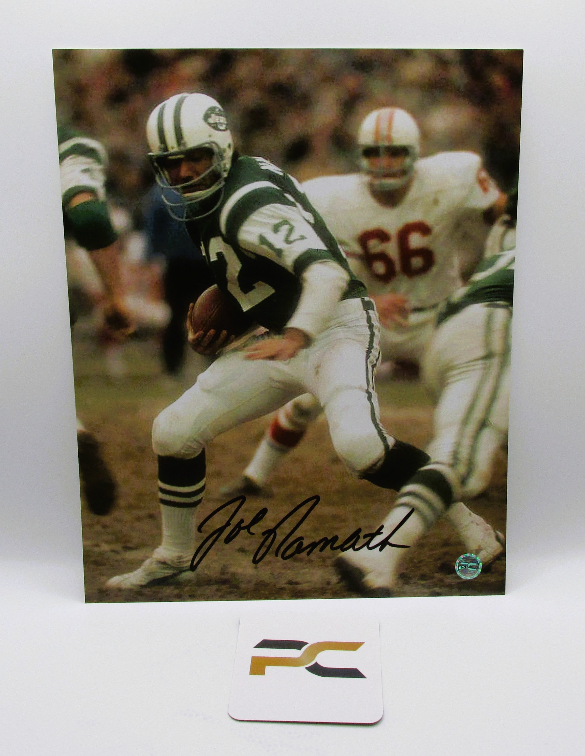Joe Namath Signed 8x10 Photo With COA (PC484665) (Jets)