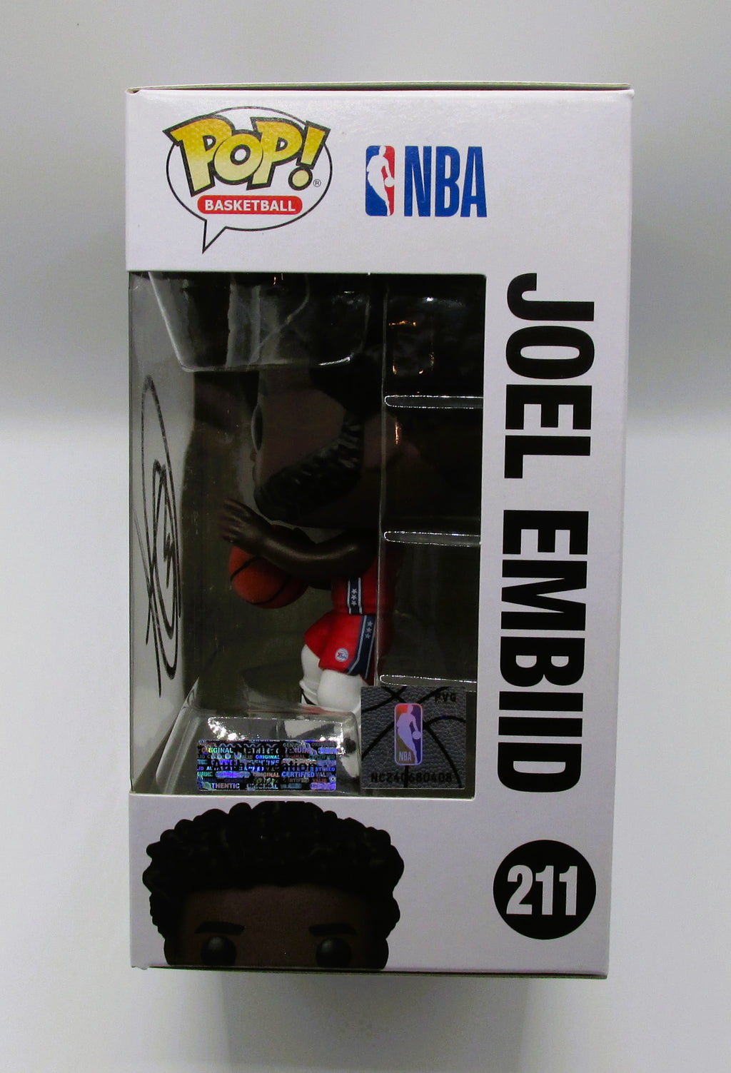 Joel Embiid Signed Funko In Case With COA (152244) (76ers)