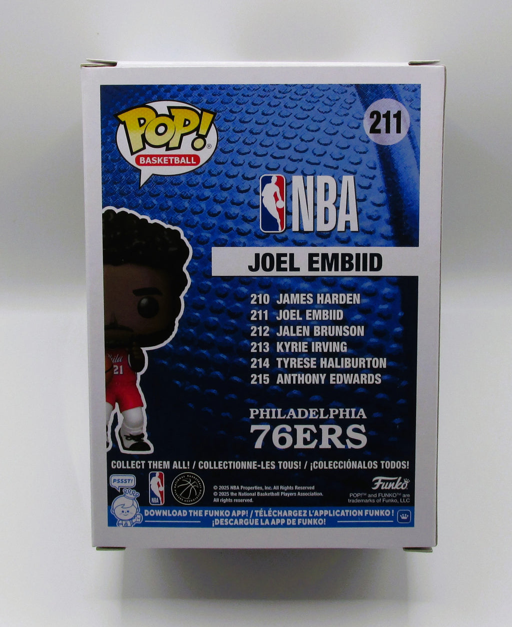 Joel Embiid Signed Funko In Case With COA (152244) (76ers)