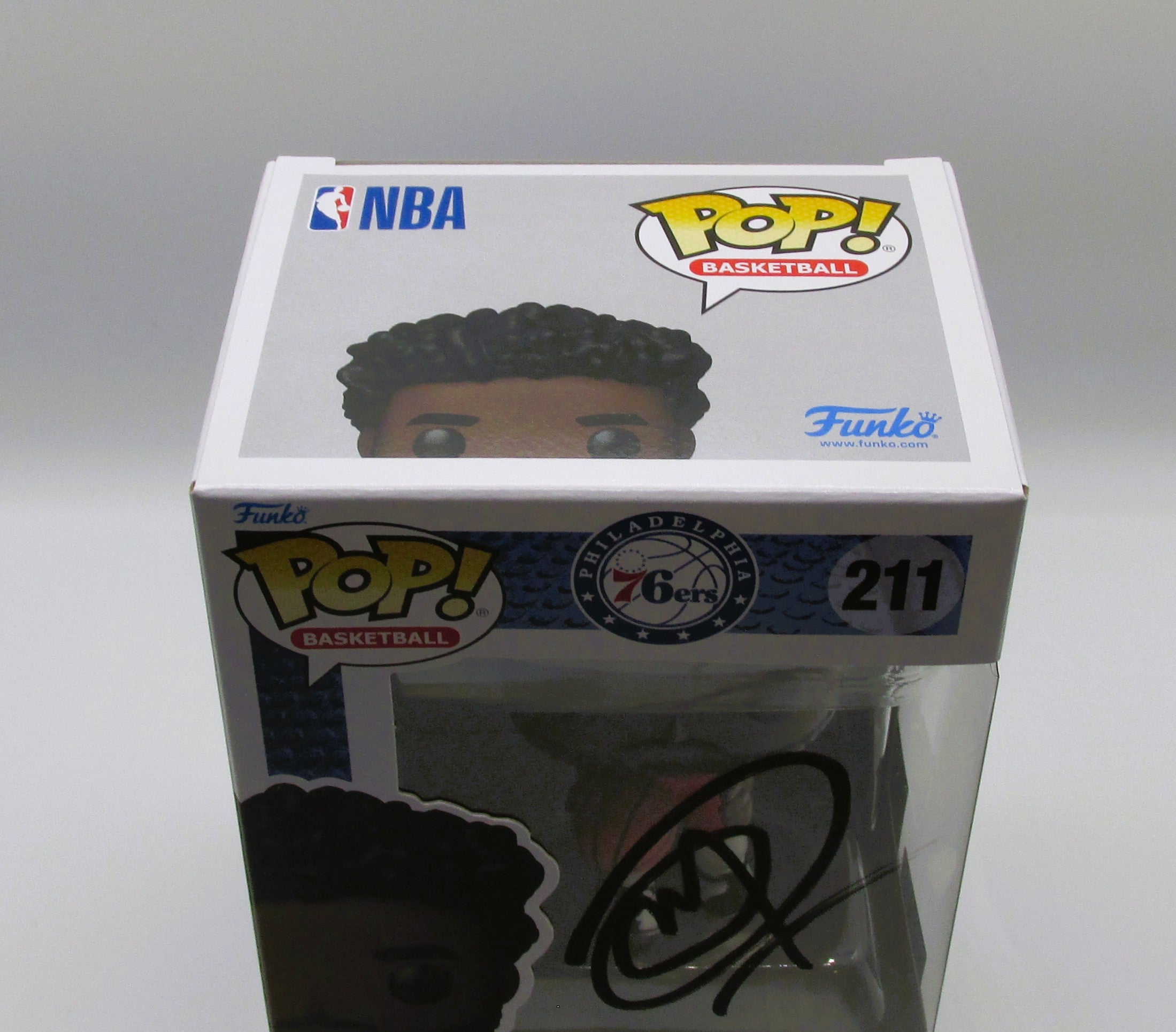 Joel Embiid Signed Funko In Case With COA (152244) (76ers)