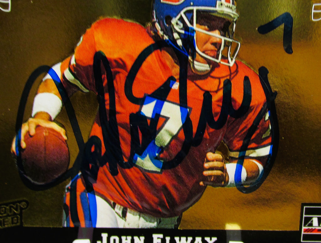 John Elway Signed Card With COA (PC484908) (Broncos)
