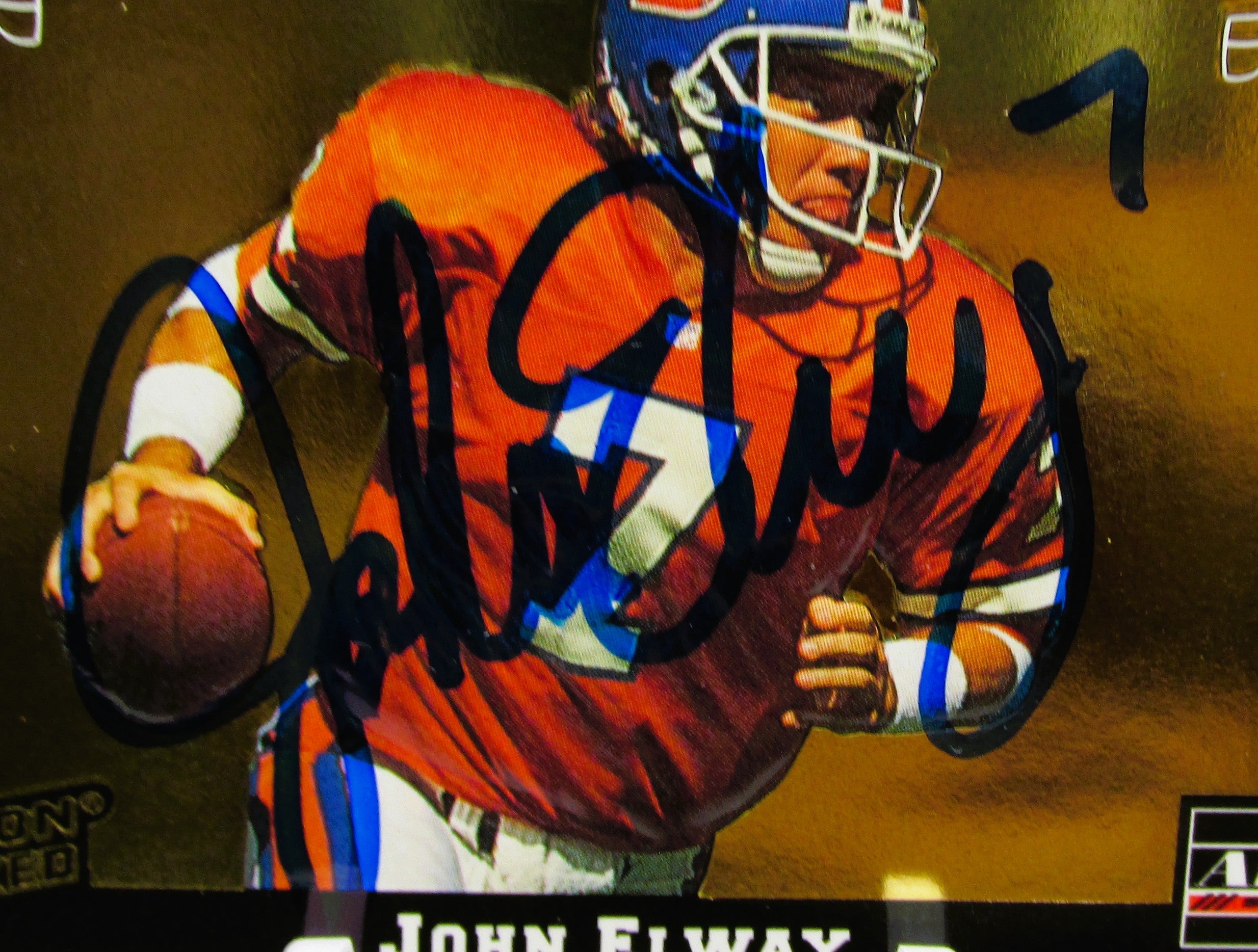 John Elway Signed Card With COA (PC484908) (Broncos)
