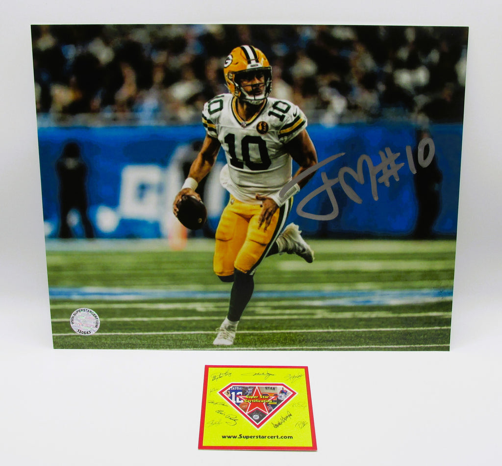 Jordan Love Signed 8x10 Photo With COA (130643) (Packers)