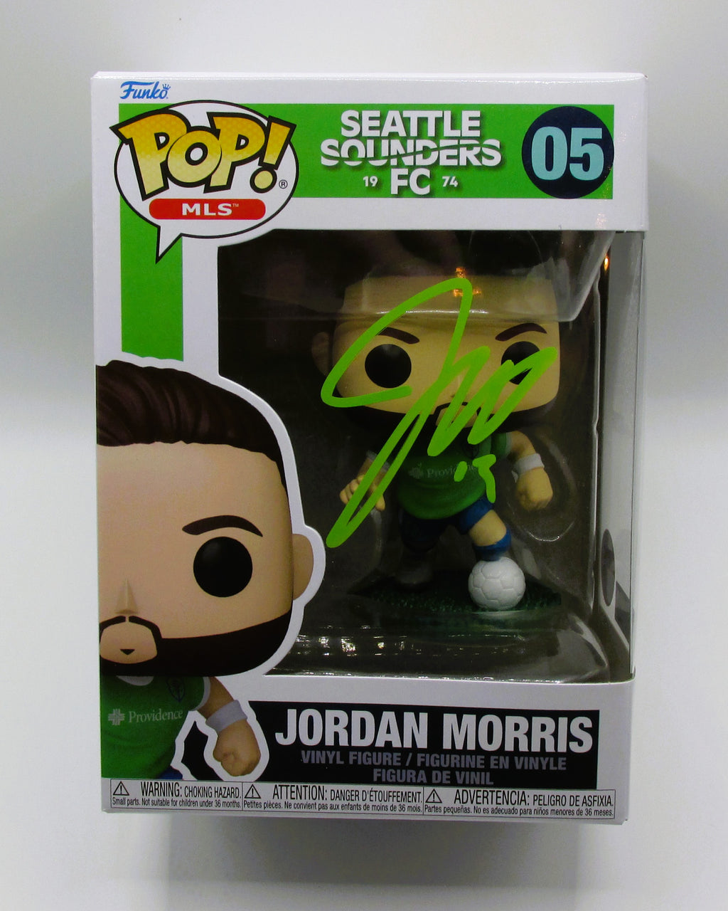 Jordan Morris Signed Funko In Case With COA (152253) (Sounders FC)