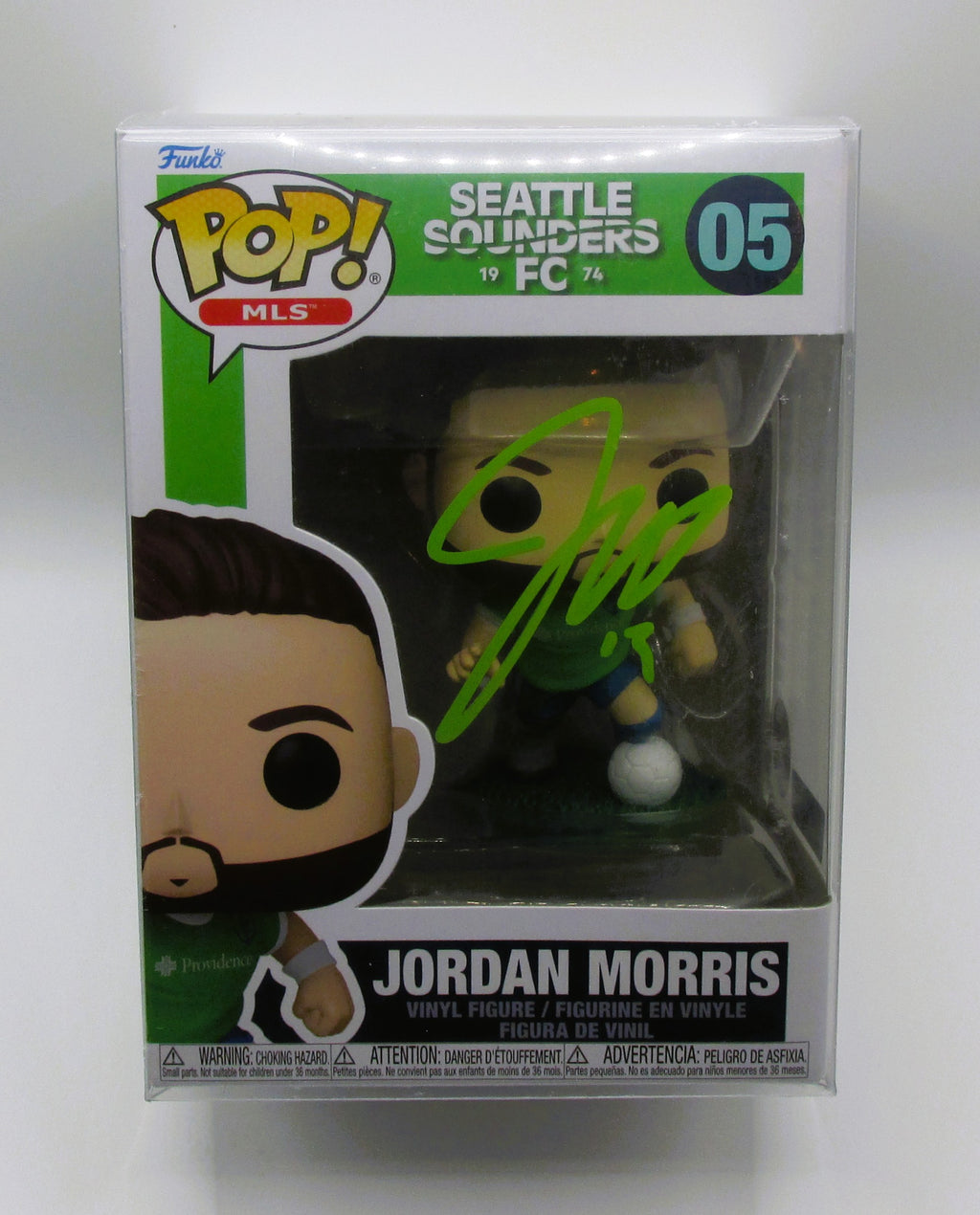 Jordan Morris Signed Funko In Case With COA (152253) (Sounders FC)