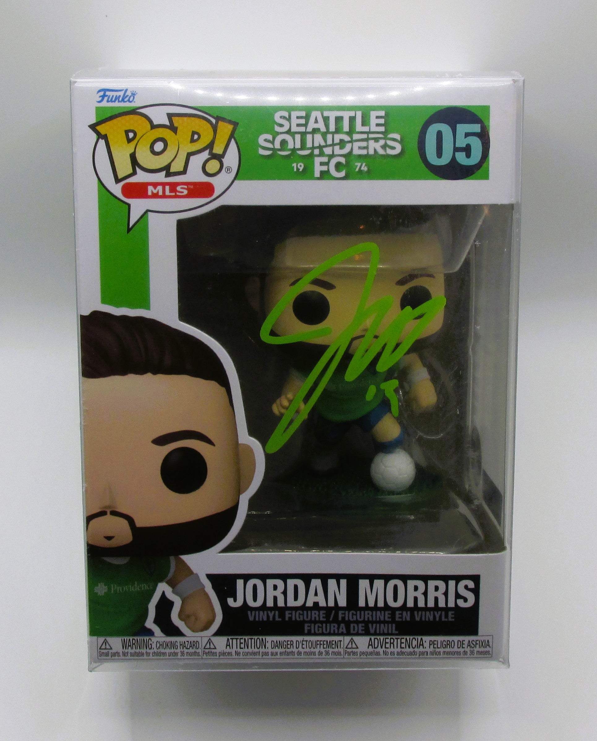 Jordan Morris Signed Funko In Case With COA (152253) (Sounders FC)