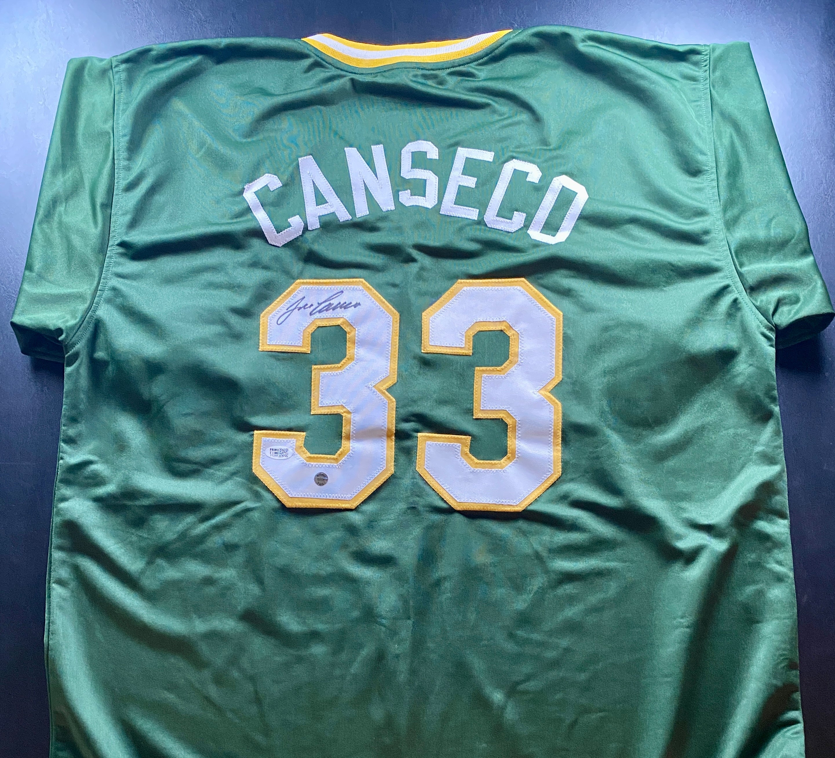 Jose Canseco Signed Jersey With COA (71286, 263328) (A's, Athletics)