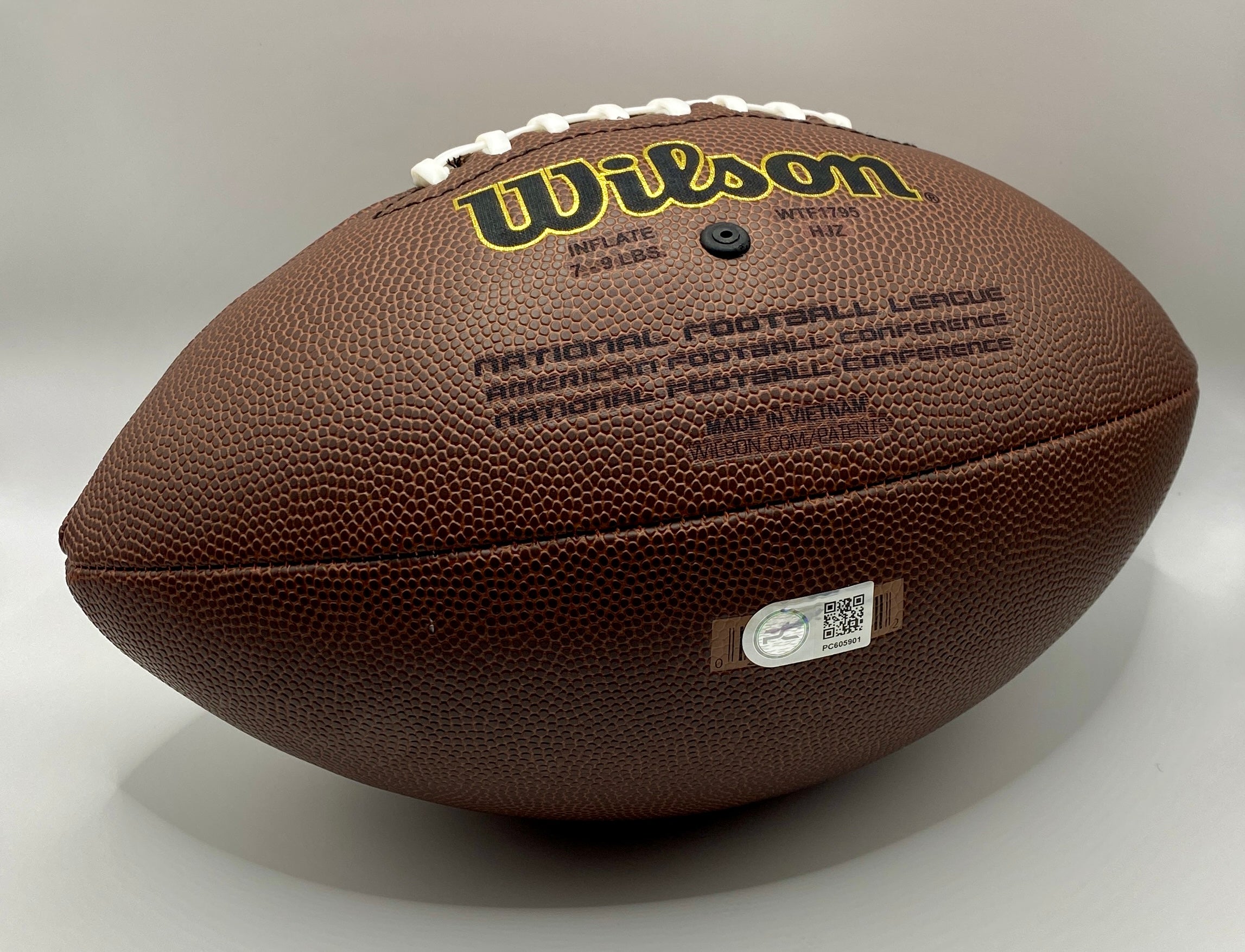 Josh Allen Signed Football With COA (PC605901) (Bills)