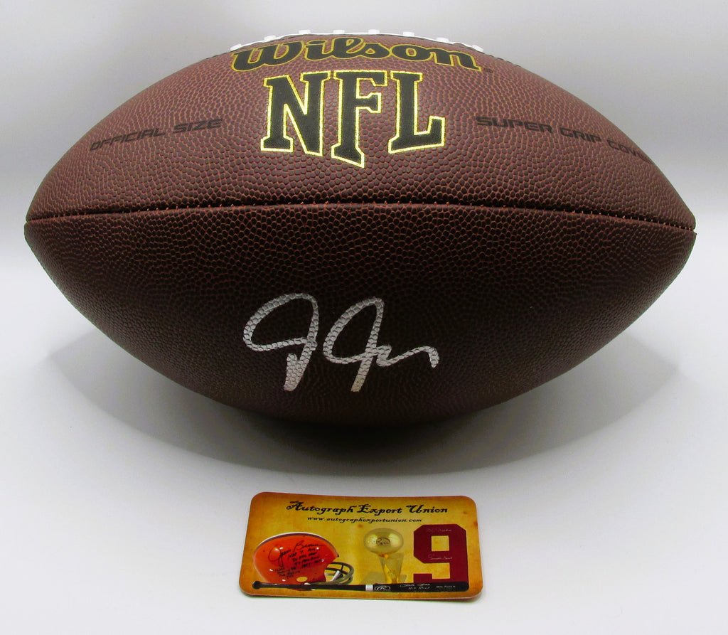 Justin Jefferson Signed Football With COA (120347) (Vikings)