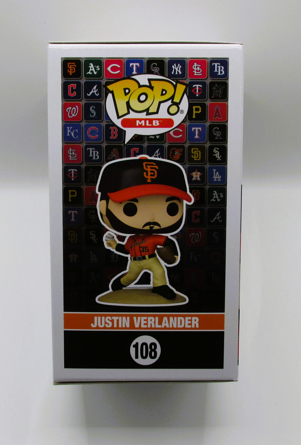 Justin Verlander Signed Funko In Case With COA (140212) (Giants)