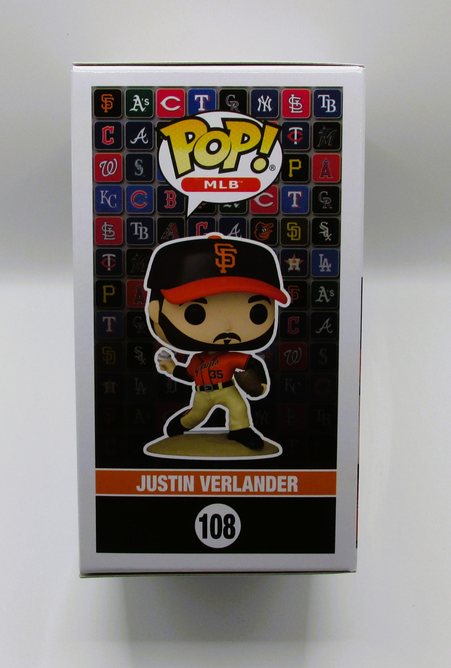 Justin Verlander Signed Funko In Case With COA (140212) (Giants)