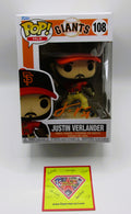 Justin Verlander Signed Funko In Case With COA (140213) (Giants)