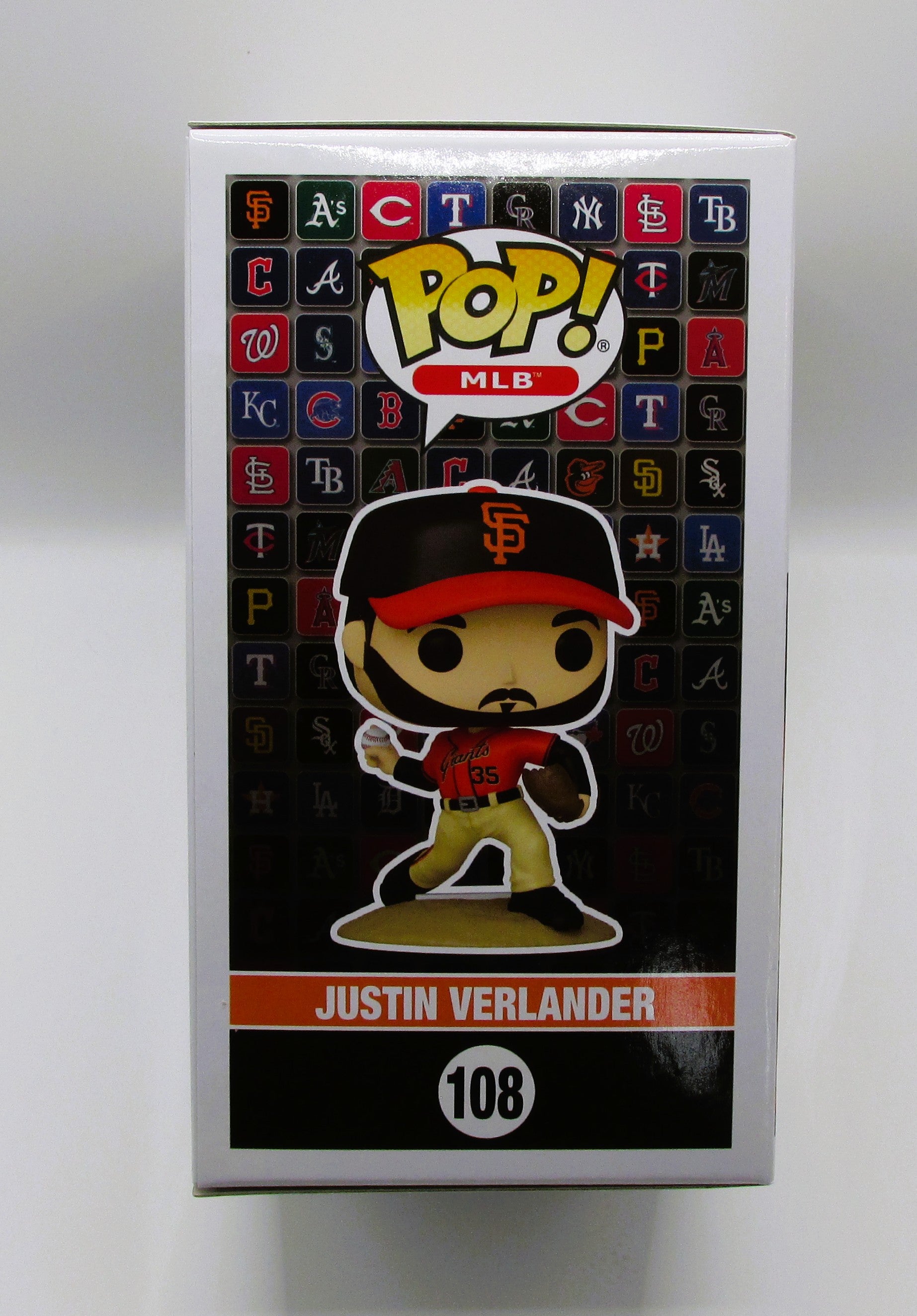 Justin Verlander Signed Funko In Case With COA (140213) (Giants)