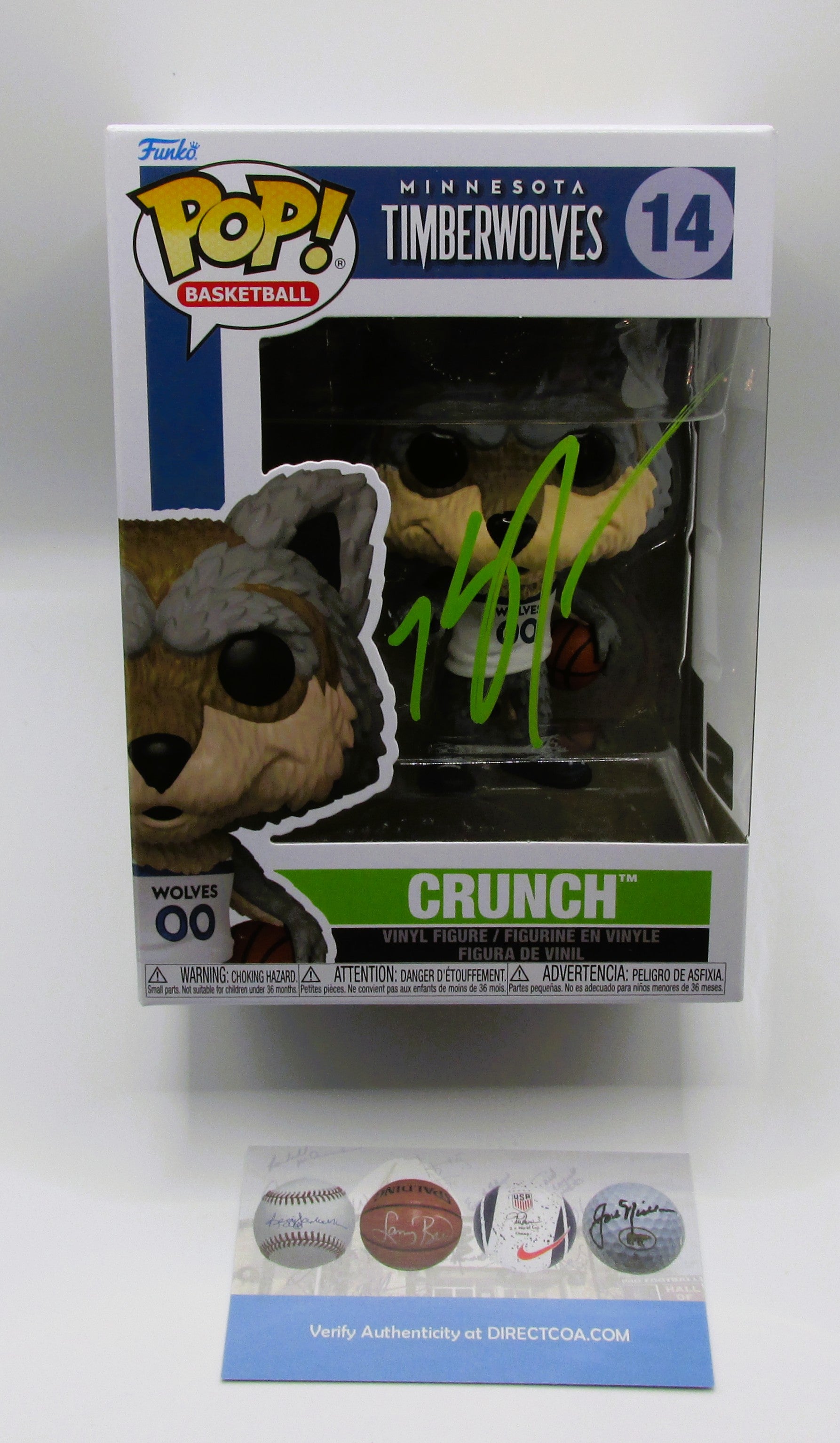Karl-Anthony Towns Signed Funko In Case With COA (2371537) (Timberwolves)