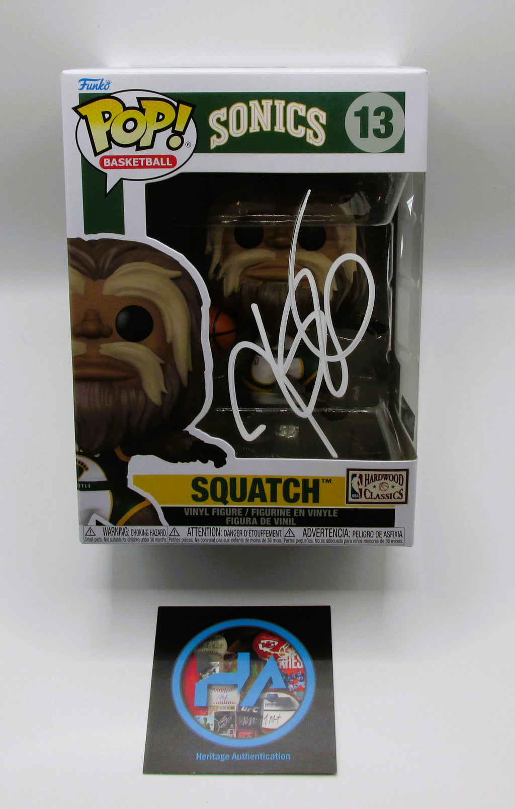 Kevin Durant Signed Funko In Case With COA (152316) (Sonics)