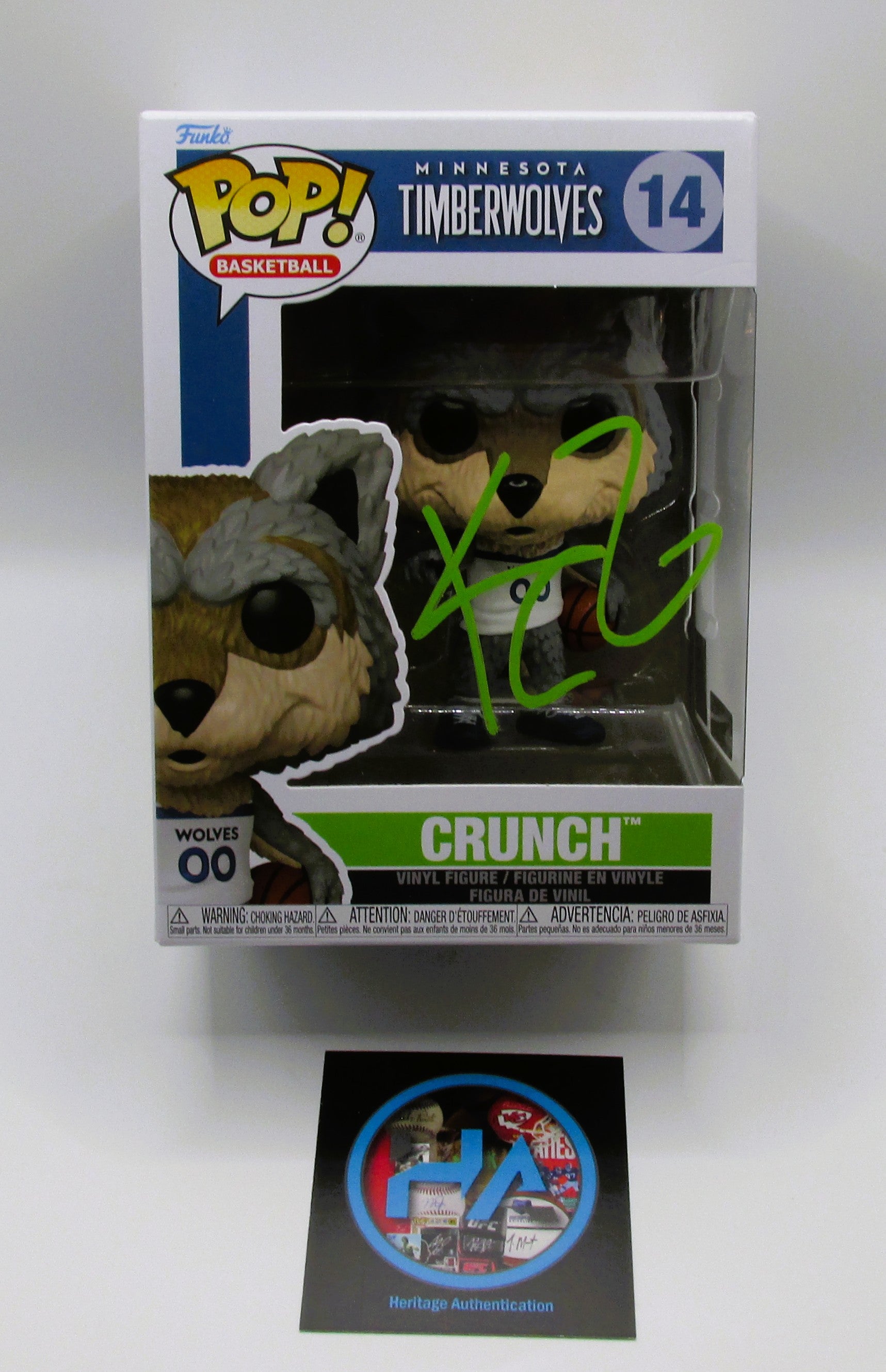Kevin Garnett Signed Funko In Case With COA (152042) (Timberwolves)