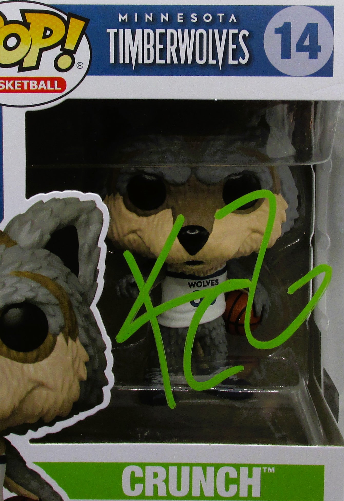 Kevin Garnett Signed Funko In Case With COA (152042) (Timberwolves)
