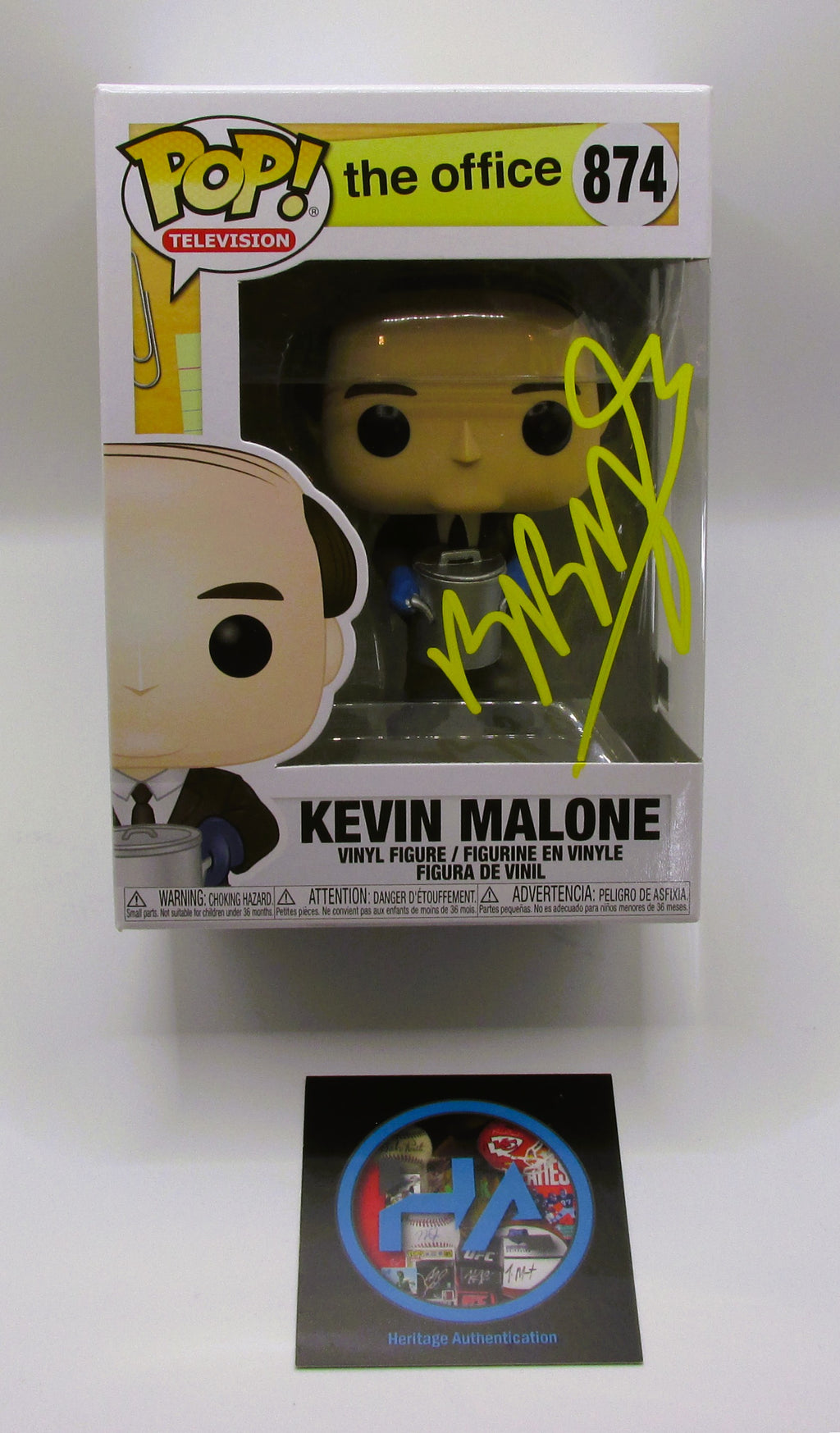 Kevin Malone (Brian Baumgartner) Signed Funko In Case With COA (The Office)