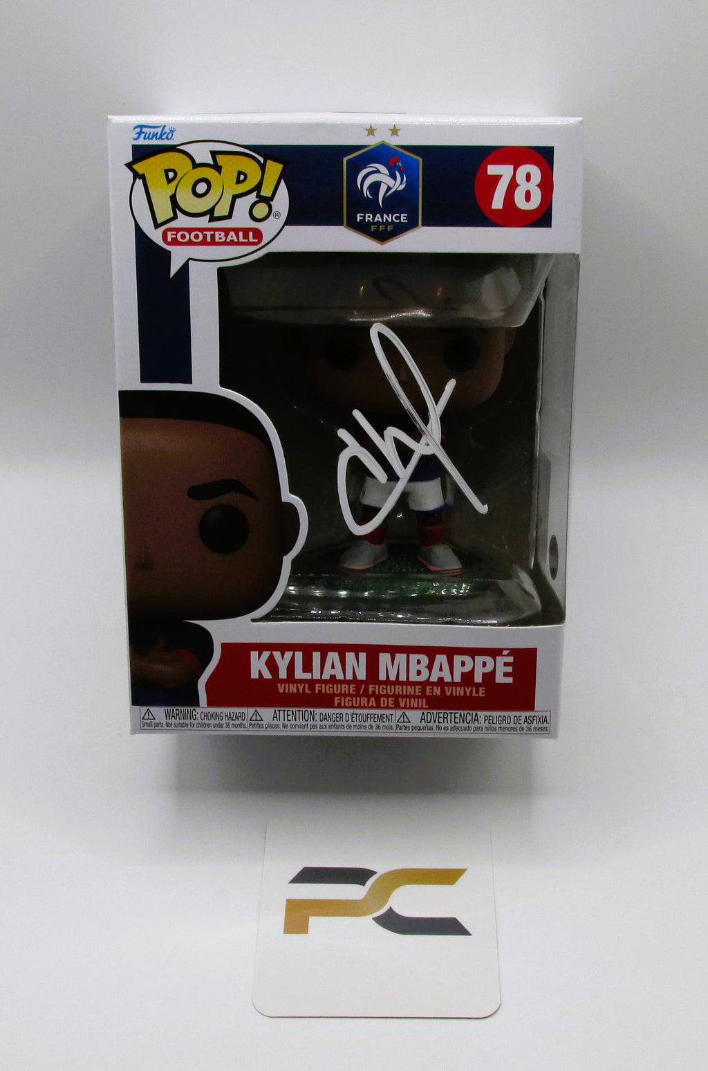 Kylian Mbappe Signed Funko in Case With COA (PC483368) (France)