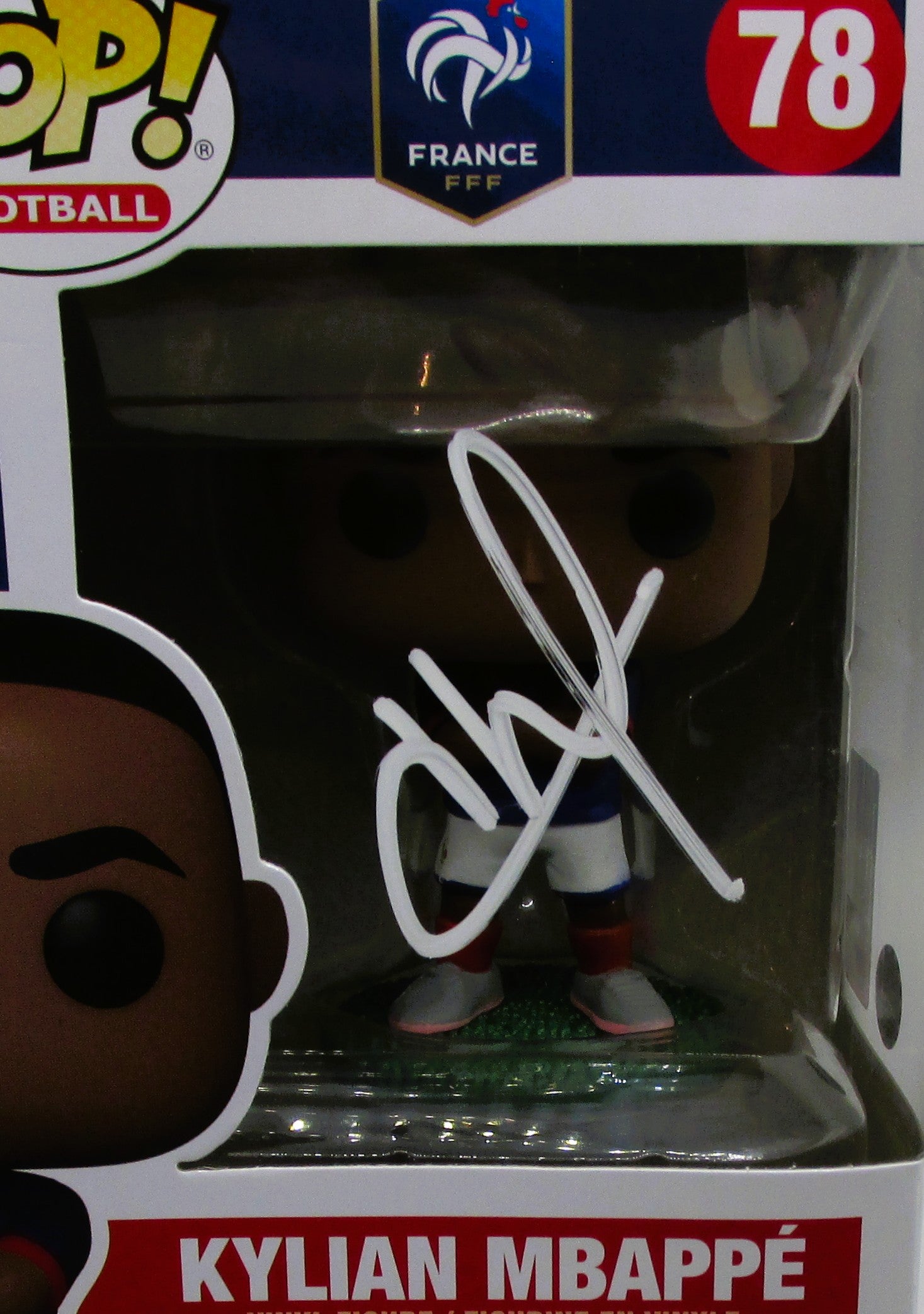 Kylian Mbappe Signed Funko in Case With COA (PC483368) (France)