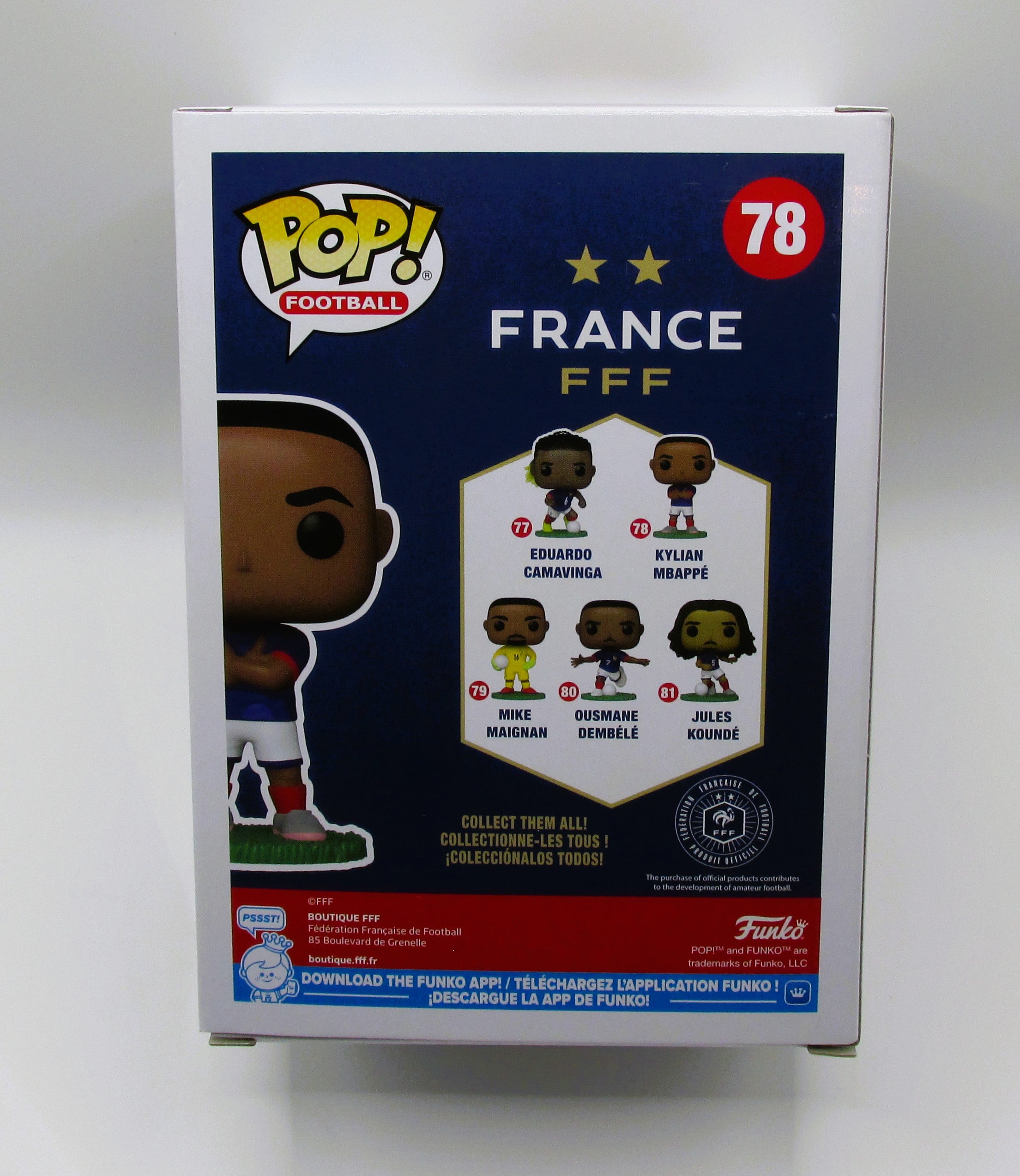 Kylian Mbappe Signed Funko in Case With COA (PC483368) (France)