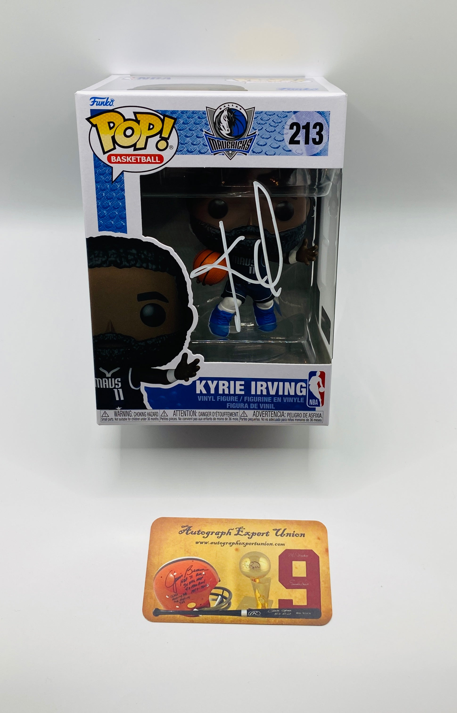 Kyrie Irving Signed Funko In Case With COA (120089) (Mavericks)