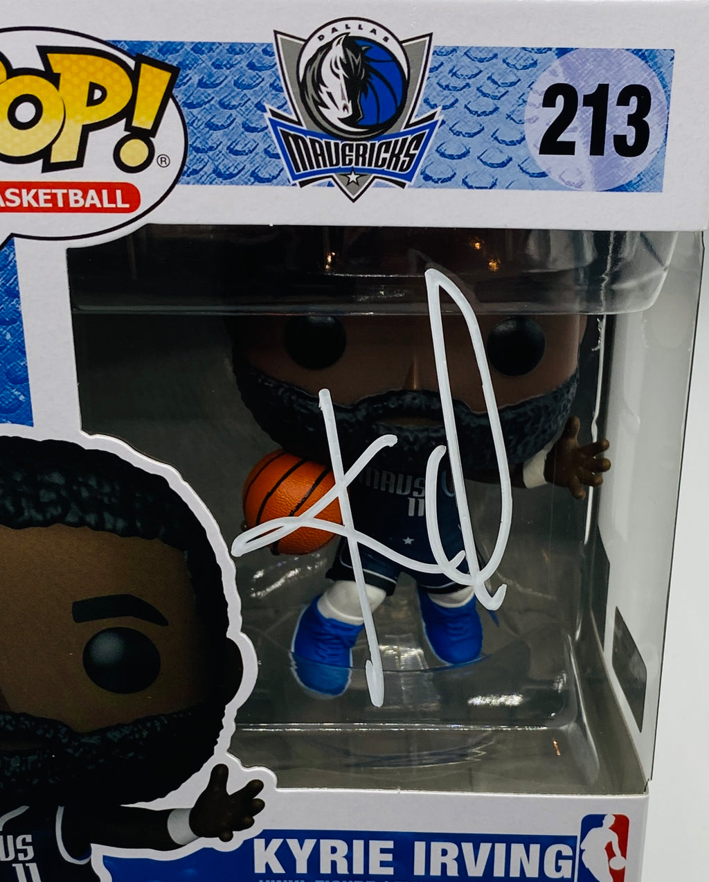Kyrie Irving Signed Funko In Case With COA (120089) (Mavericks)