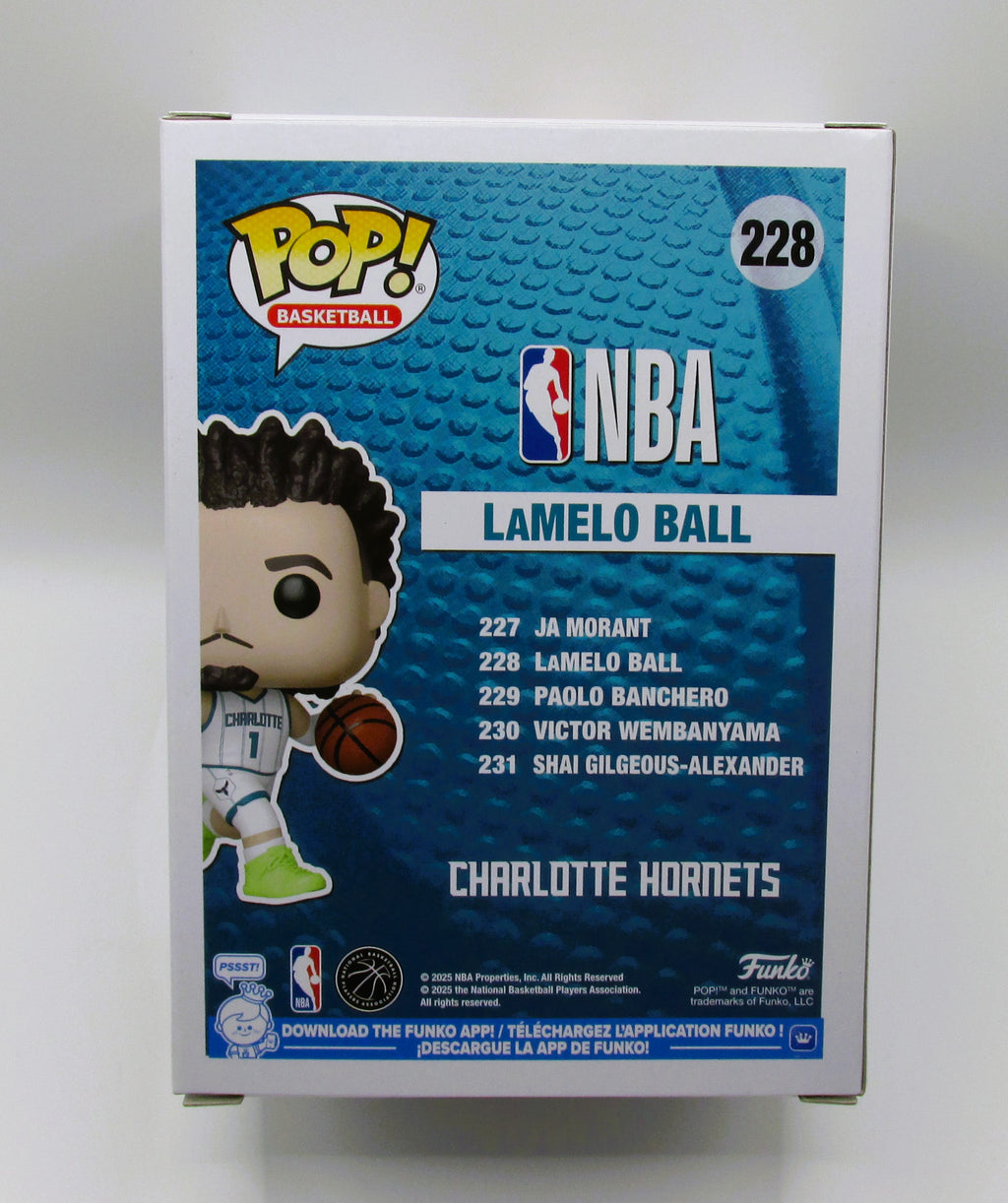 LaMelo Ball Signed Funko In Case With COA (A52593) (Hornets)