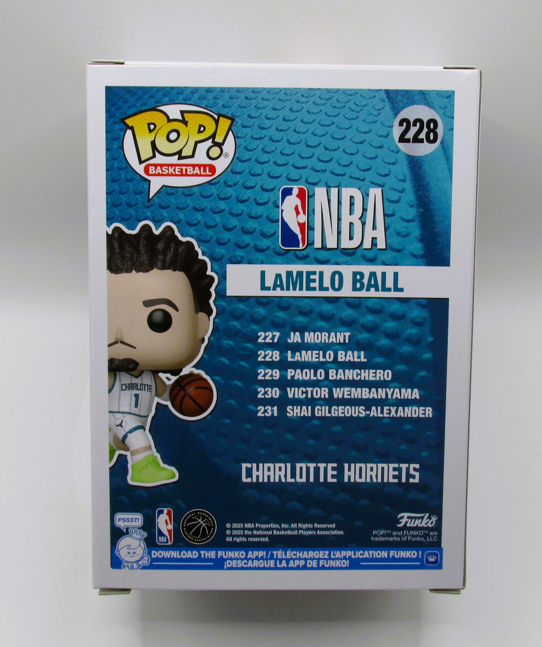 LaMelo Ball Signed Funko In Case With COA (A52593) (Hornets)