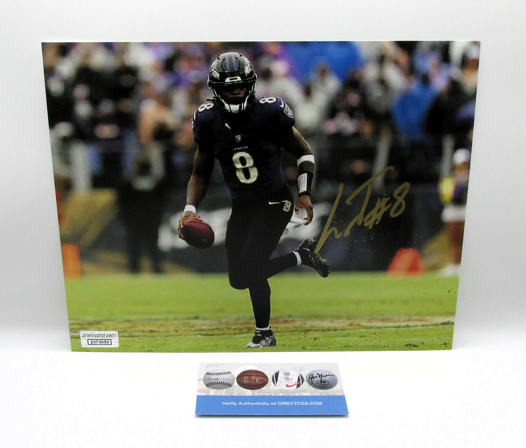 Lamar Jackson Signed 8x10 Photo With COA (2373050) (Ravens)