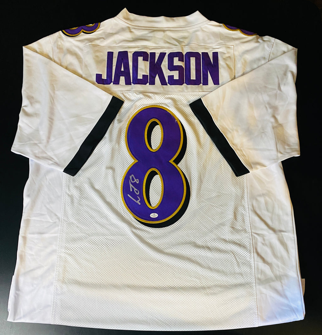 Lamar Jackson Signed Jersey With COA (A51399) (Ravens)