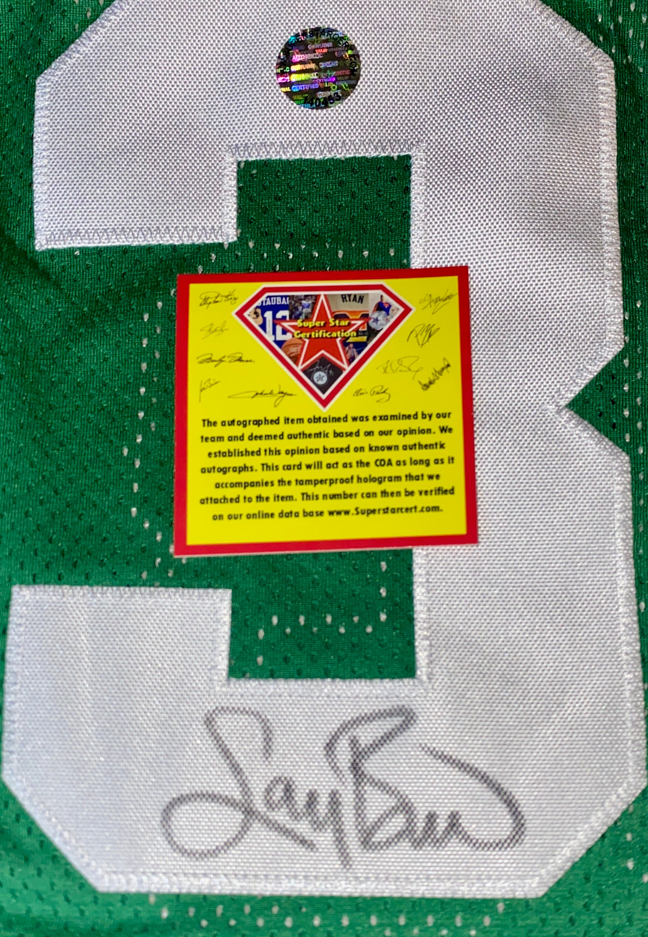 Larry Bird Signed Jersey With COA (140453) (Celtics)