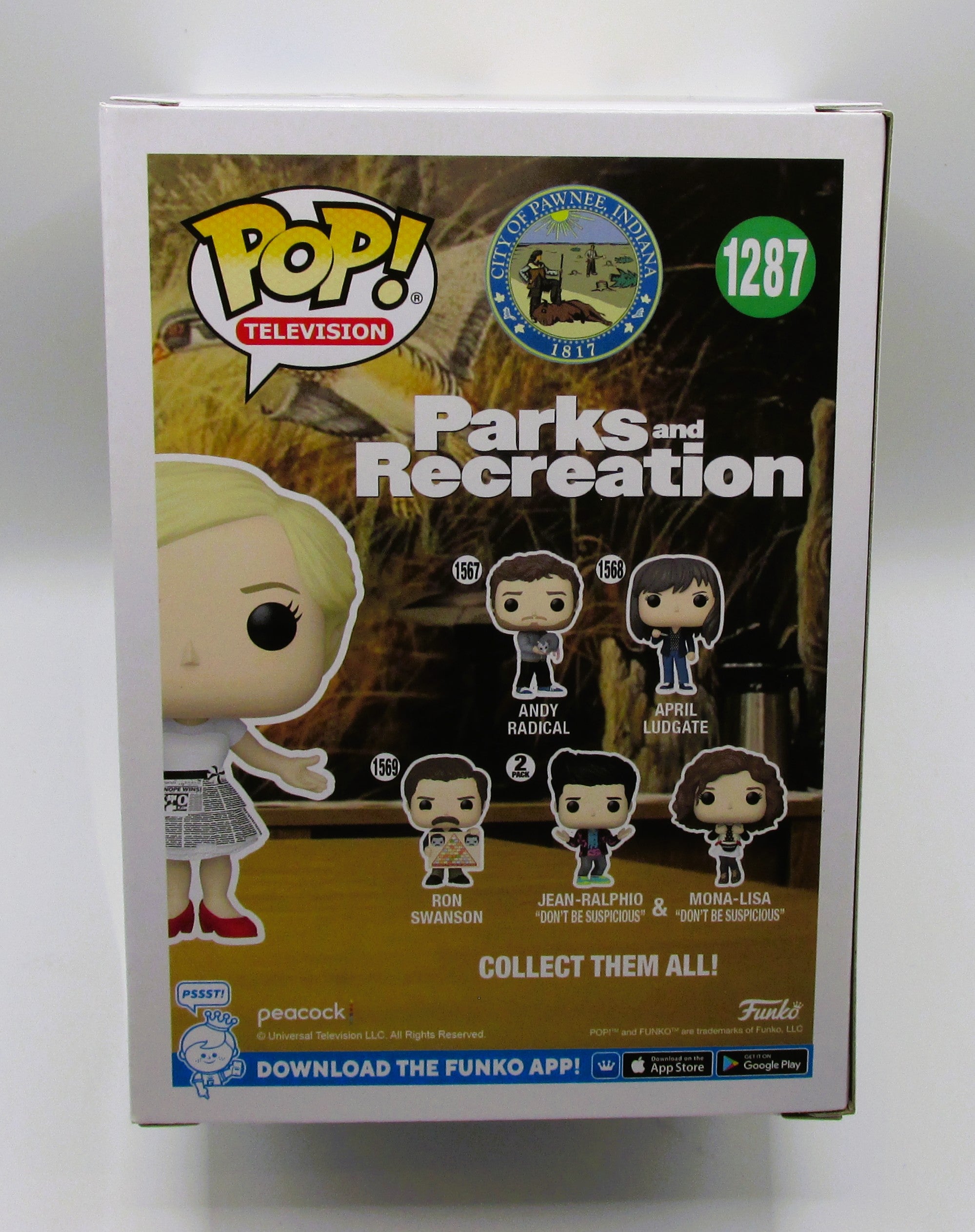 Leslie Knope (Amy Poehler) Signed Funko In Case With COA (A53801)(Parks and Rec)
