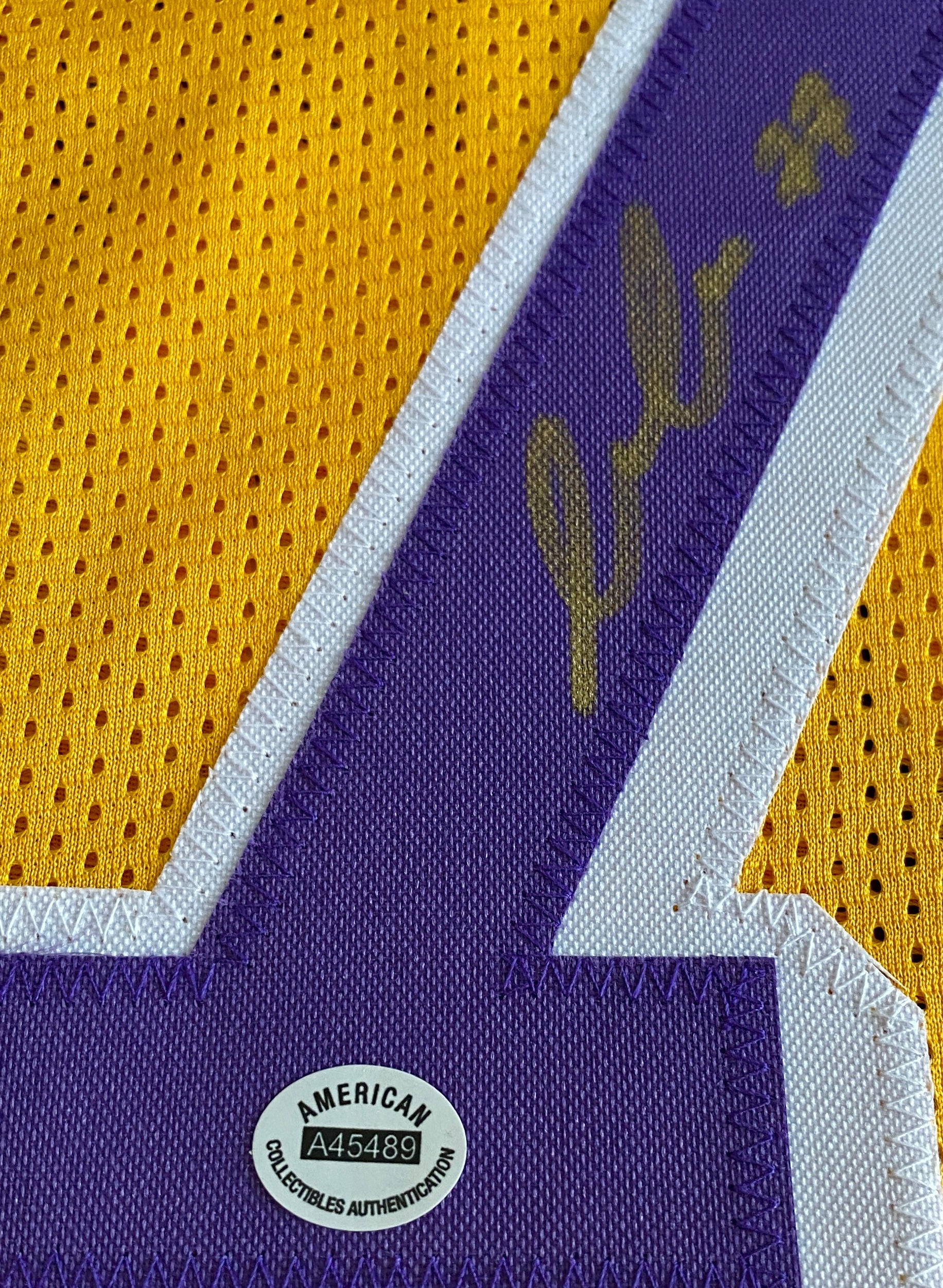 Luka Doncic Signed Jersey With COA (A45489) (Lakers)