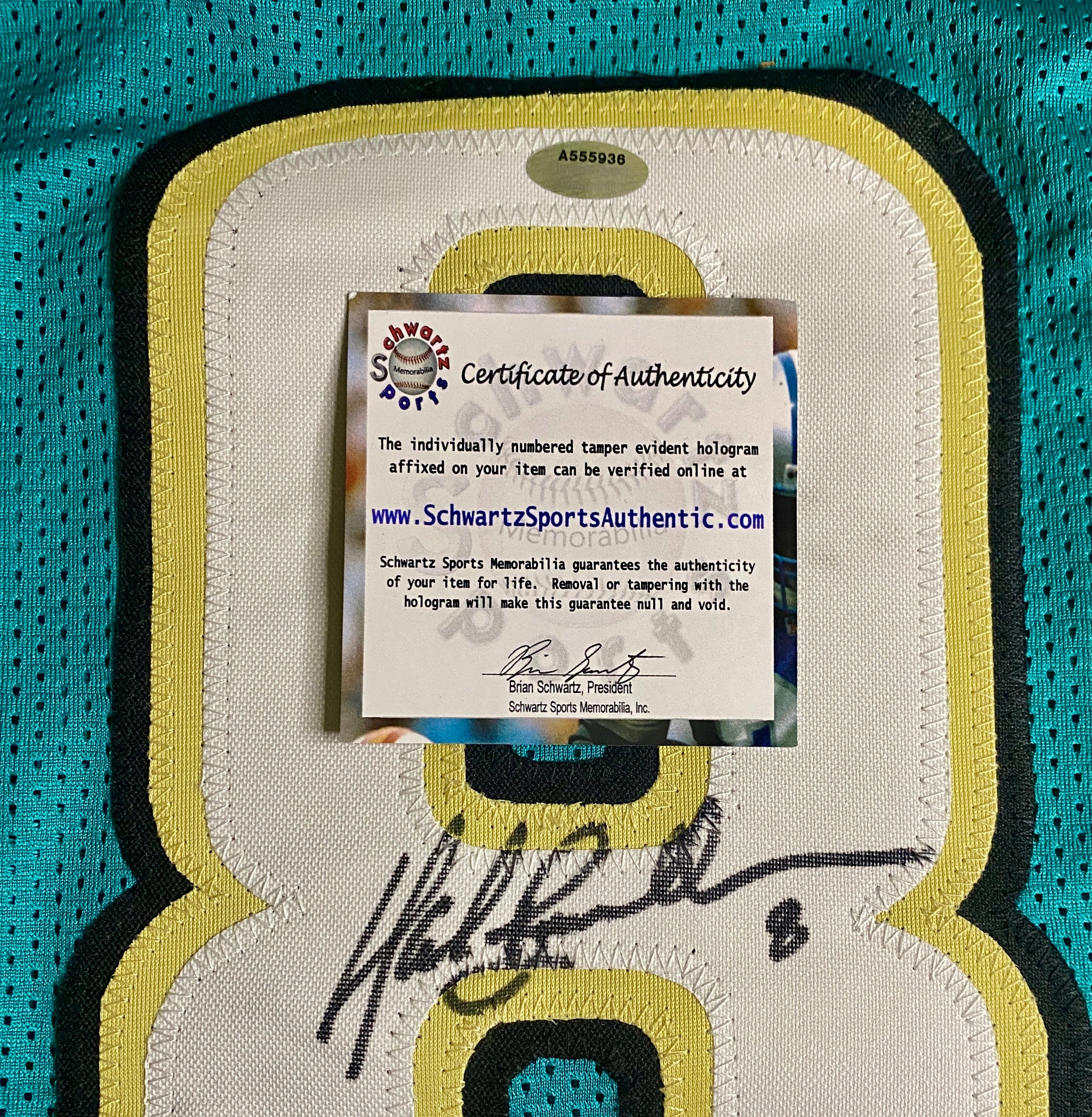 Mark Brunell Signed Jersey With COA (A555936) (Jaguars)